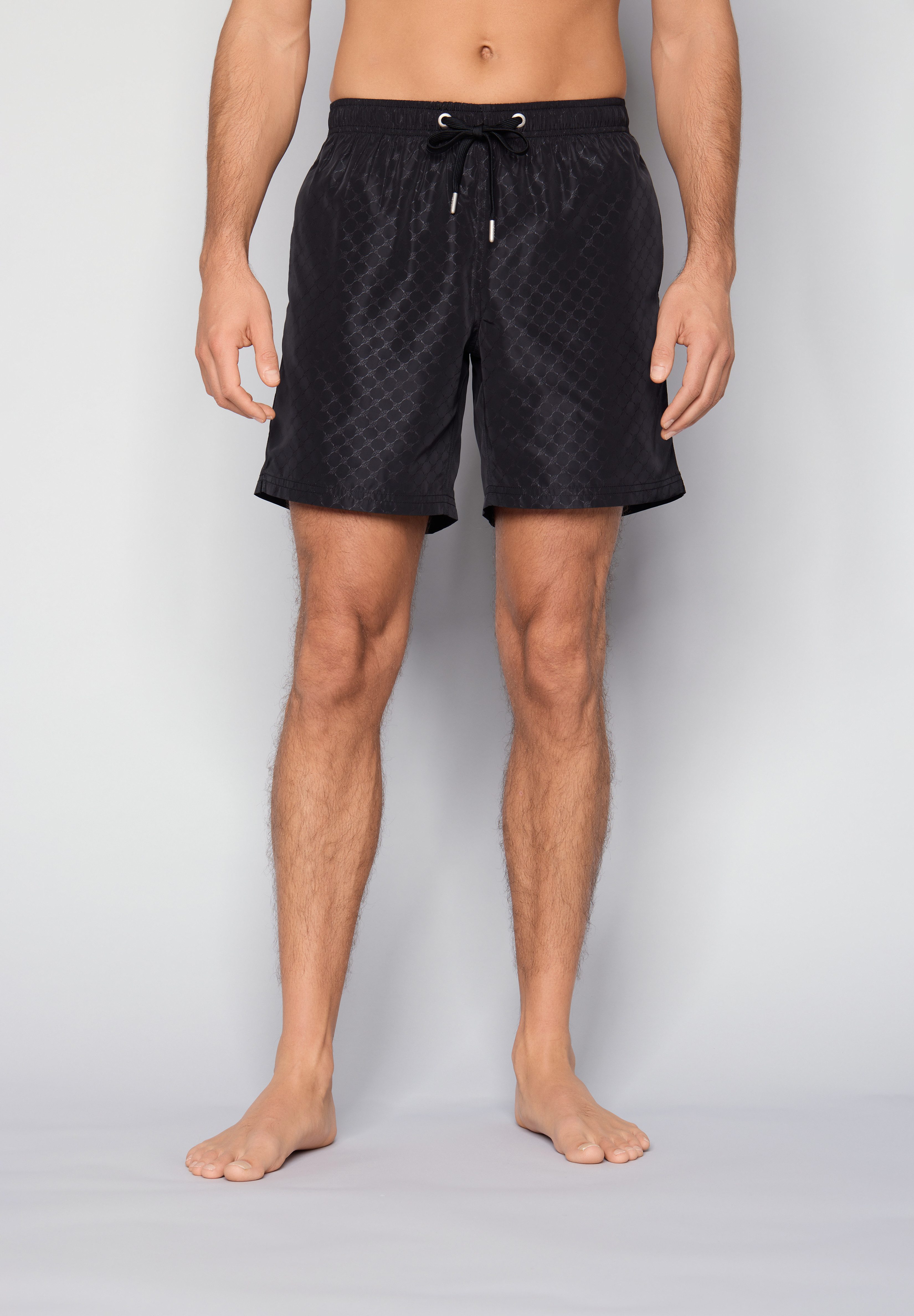 JOOP! Badeshorts Cortina AOP Allover Cornflower-Logo, mit Tunnelzug, seitliche Taschen – Bild 4 von 5