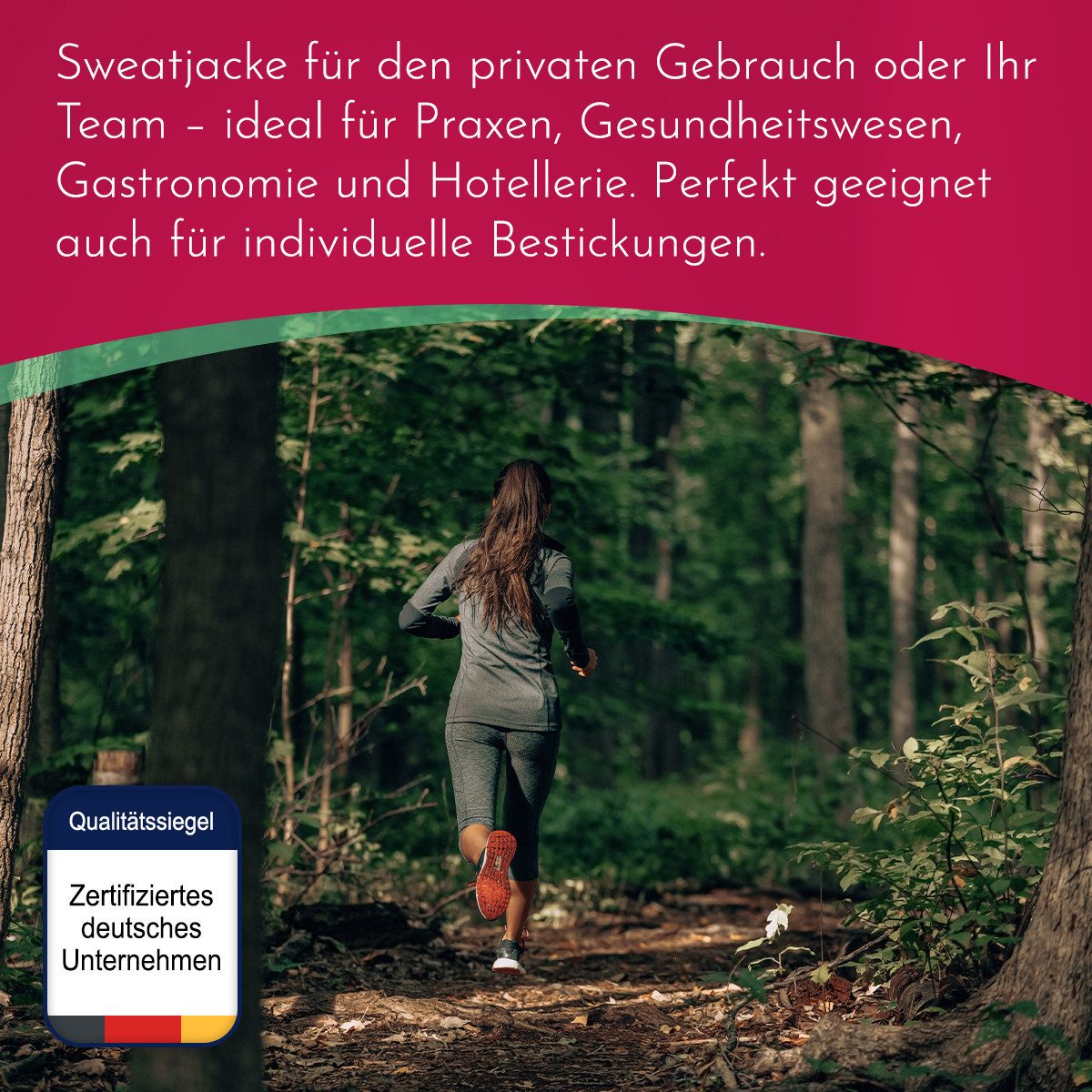 Clinotest Sweatjacke ohne Kapuze Unisex - 60% Baumwolle & 40% Polyester mit Stehkragen (1-tlg) Bequeme & atmungsaktive Sweatshirtjacke für Freizeit und Sport