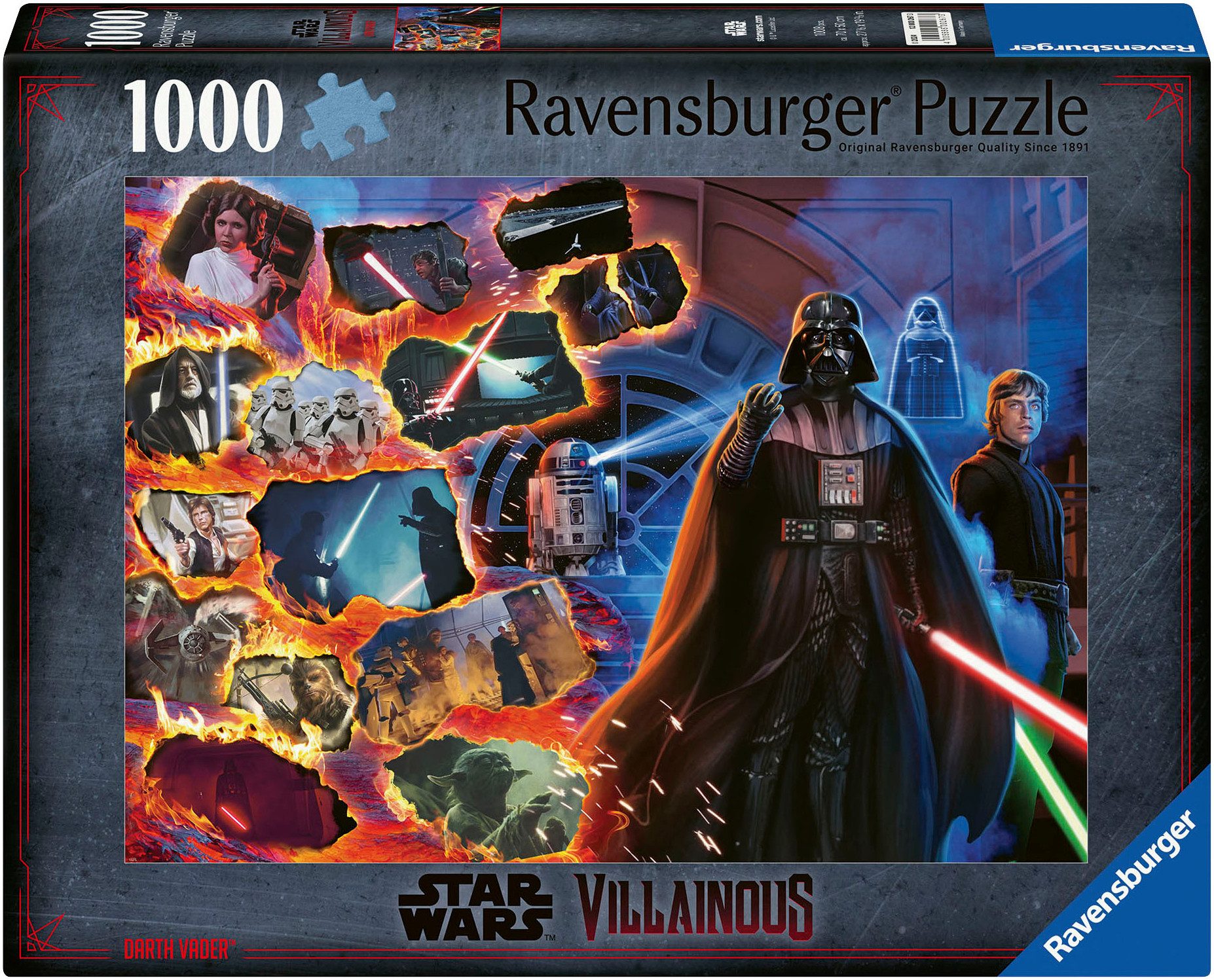 Ravensburger Puzzle Star Wars Villainous: Darth Vader, 1000 Puzzleteile, Ma günstig online kaufen