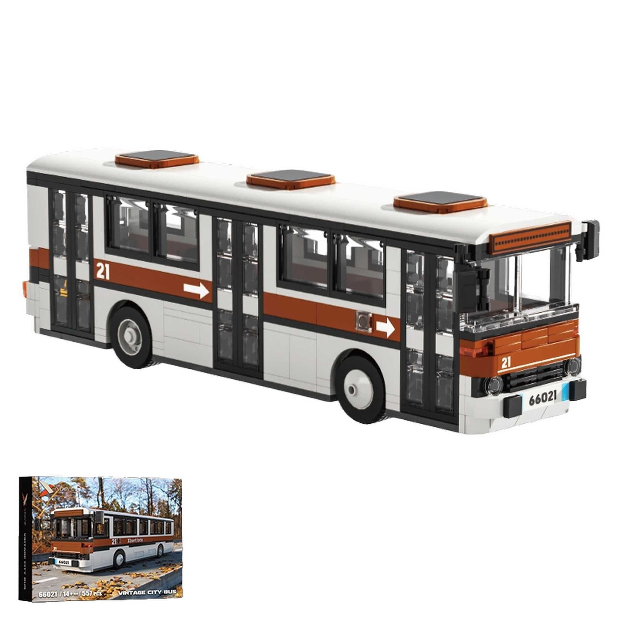 Xbert 66021 - Vintage City Bus (Xbert) Spielbausteine