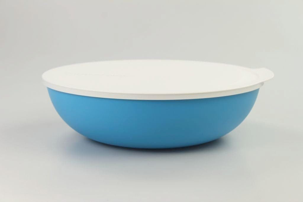 TUPPERWARE Servierschale Tupperware Всеgra Schale 3,5 Liter in blau / weiß