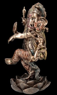 Figuren Shop GmbH Dekofigur Ganesha Figur XL - Hinduistischer Gott tanzend - Mythologie Dekofigur