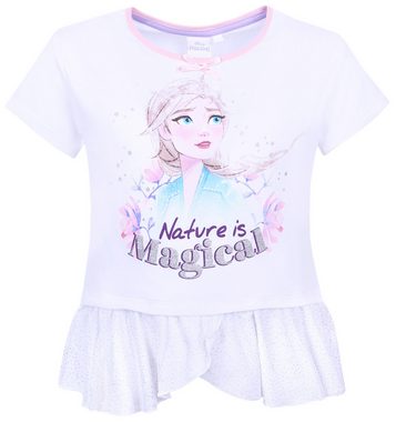 Sarcia.eu Schlafanzug Weißer und rosa Elsa-Pyjama, Frozen DISNEY 8 Jahre