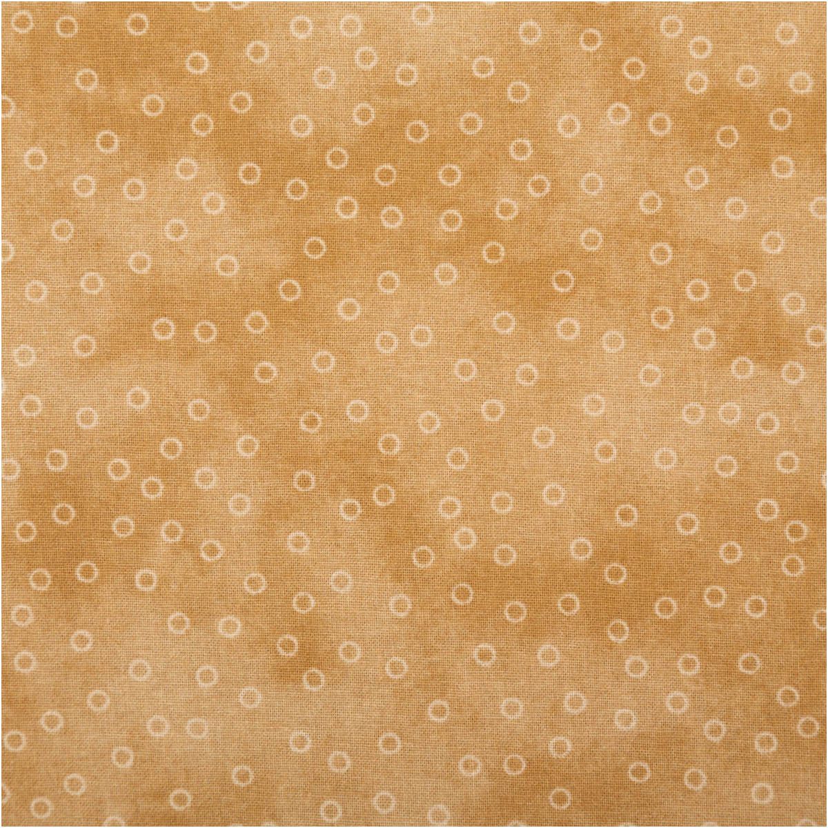 SCHÖNER LEBEN. Stoff Baumwollstoff Meterware Popeline Stoff Kreise Serie Beige 140cm, allergikergeeignet,atmungsaktiv,pflegeleicht