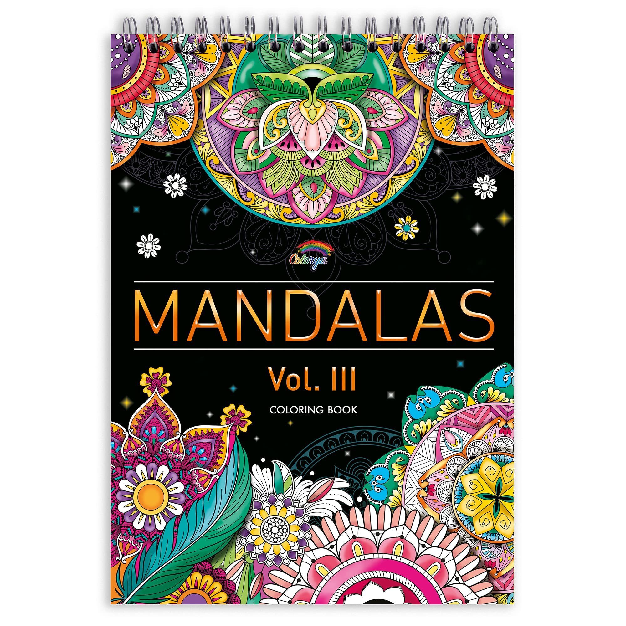 Colorya Розфарбуй за номерами Colorya Mandala Malbuch - Entspannendes A4 Anti-Stress