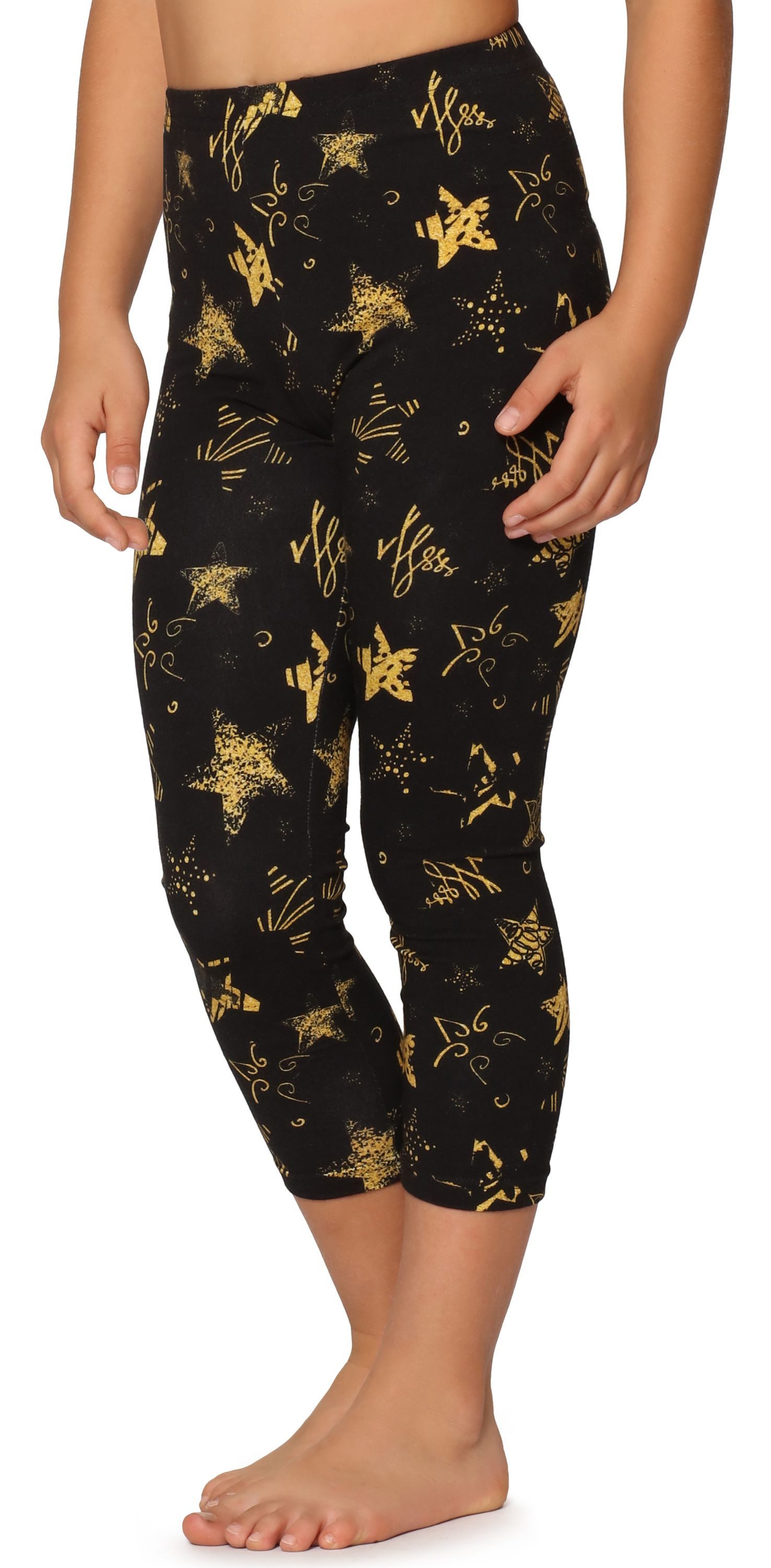 Merry Style Leggings Mädchen 3/4 Capri Leggings MS10-405 (1-tlg) elastischer Bund
