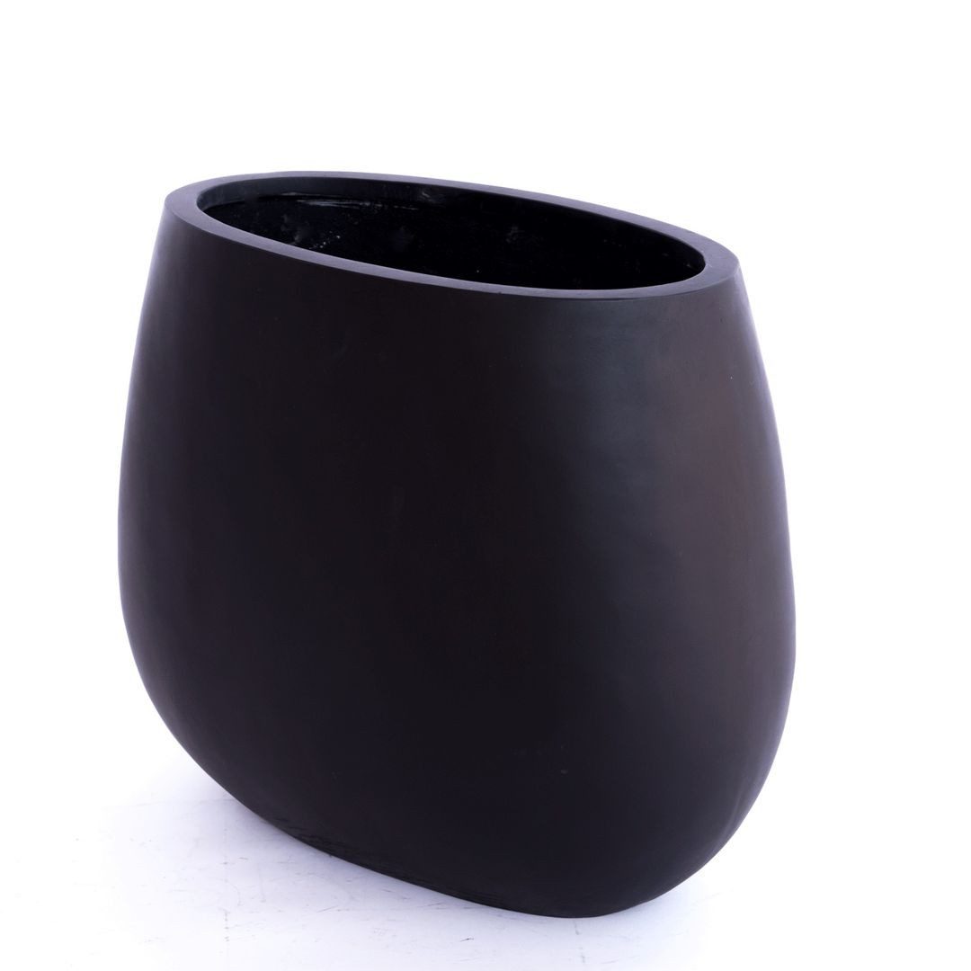 Elegant Einrichten Pflanzkübel ovalförmig Fiberglas 31x17x26cm günstig online kaufen