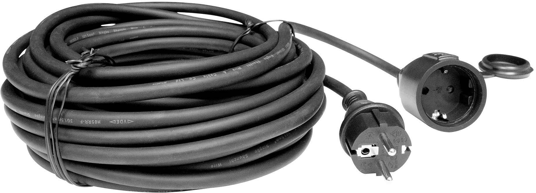 BM-Werkzeuge Verlängerungskabel, Typ F (Schuko), (1500 cm), Outdoor Qualität