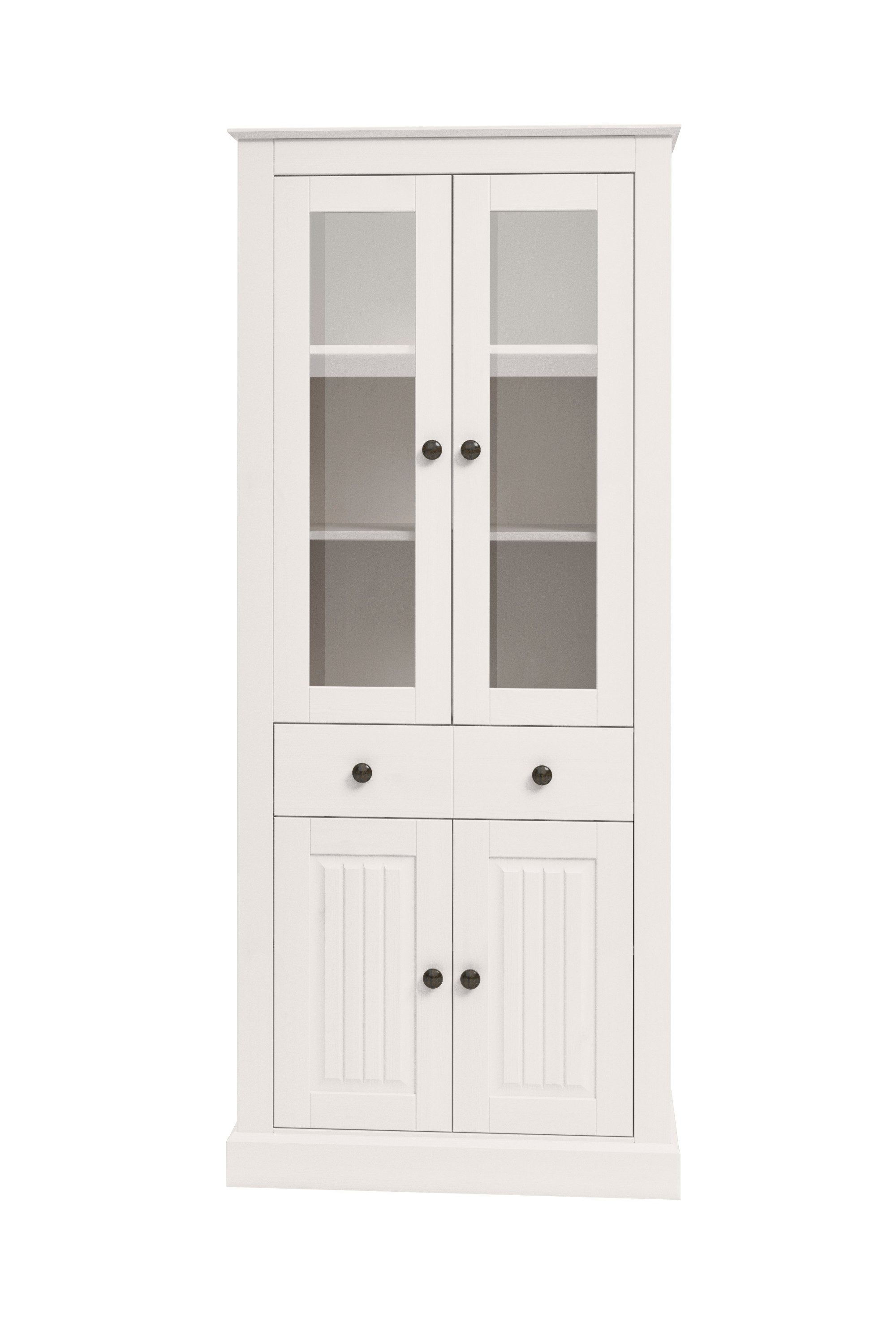 OTTO home Vitrine Liotta Mit 2 Glastüren und 1 Schublade