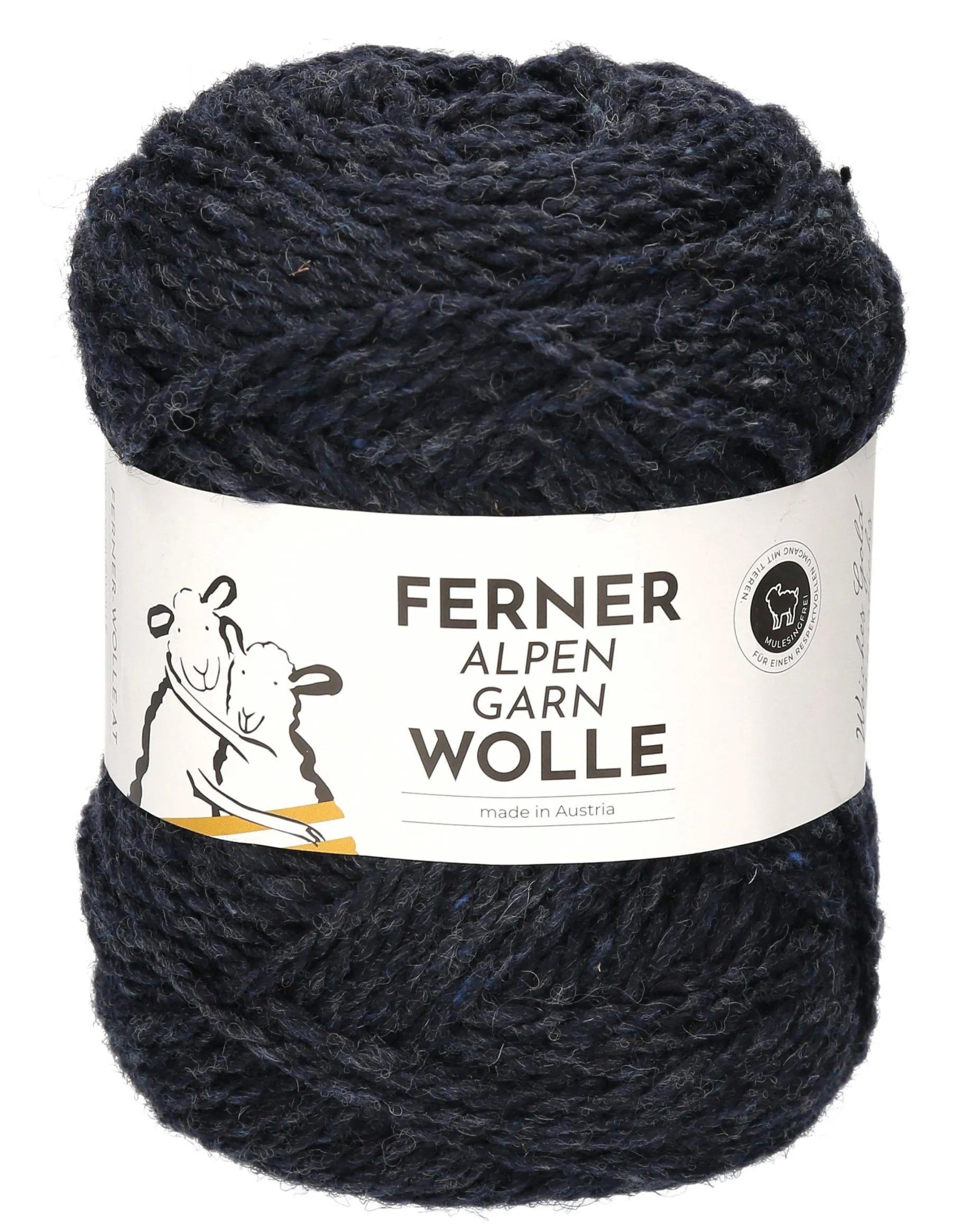 Ferner Wolle Alpengarn reine Schurwolle zum stricken und häkeln Häkelwolle, 160,00 m (100g Trachtenwolle, Strickwolle, Strickgarn, Handstrickgarn), zu 100 % aus der Wolle von österreichischen Schafen