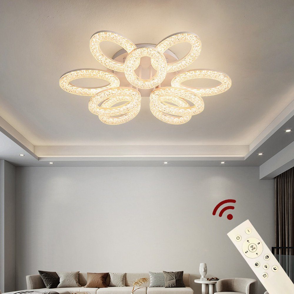 Euroton LED Deckenleuchte LED Deckenlampe Fernbedienung Lichtfarbe/Helligke günstig online kaufen