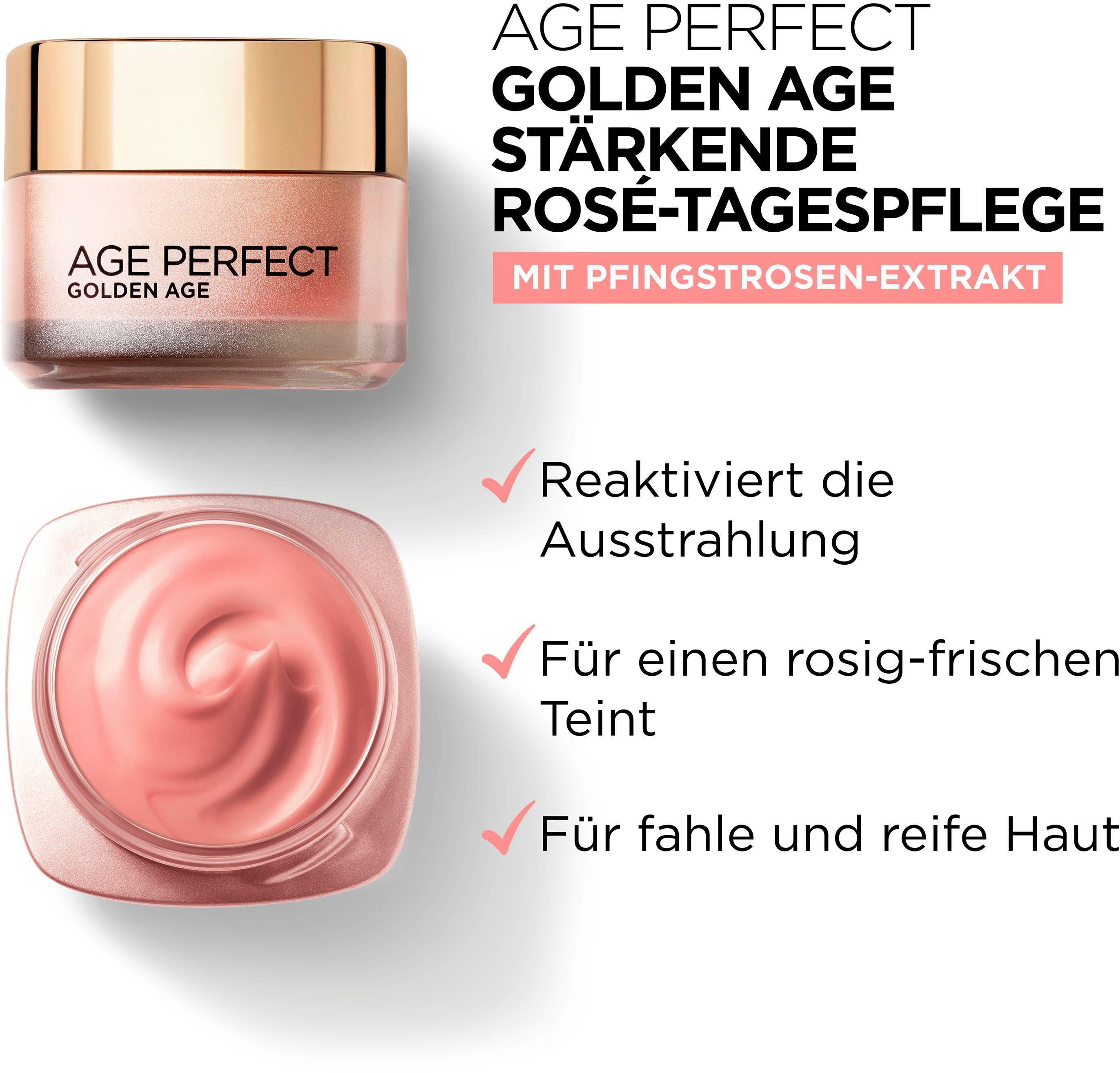 L'ORÉAL PARIS Gesichtspflege-Set Age Perfect Golden Age Tag und Nacht Set, 2-tlg., mit Neo-Calcium