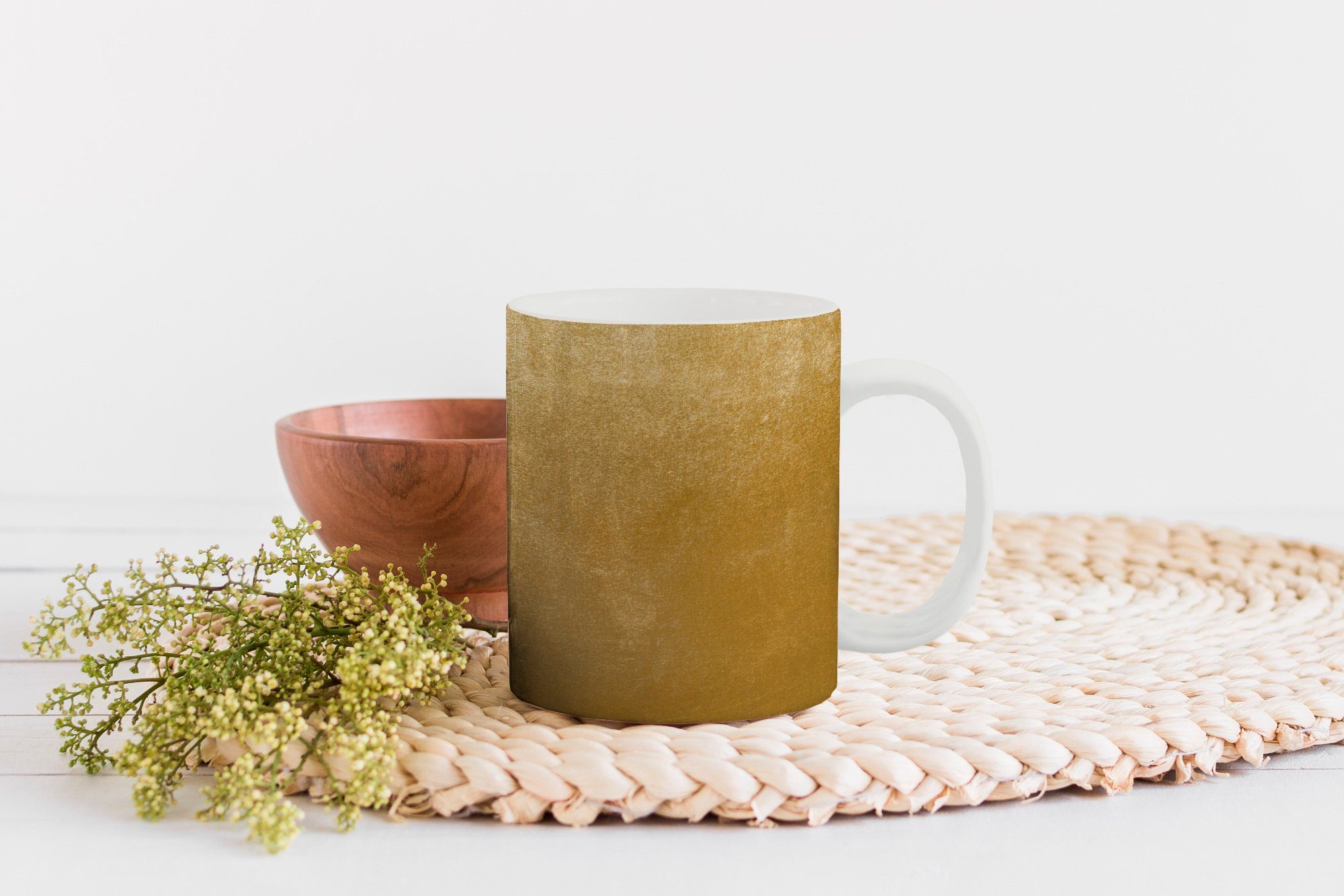 Teetasse, Tasse Abstrakt, Teetasse, Geschenk - Luxus Kaffeetassen, Becher, Gold MuchoWow Keramik, -