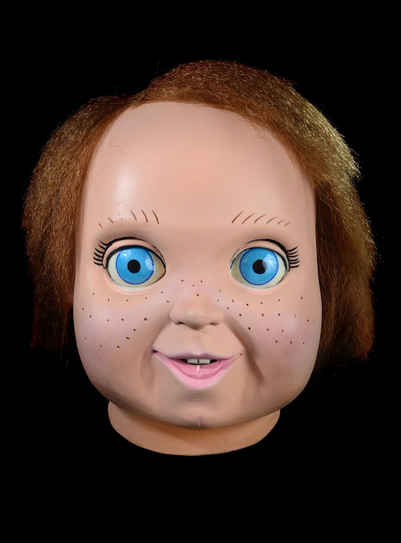 Trick or Treat Verkleidungsmaske Chucky, Lizenzierte Filmmaske aus 'Chucky 2 - Die Mörderpuppe ist wieder da'