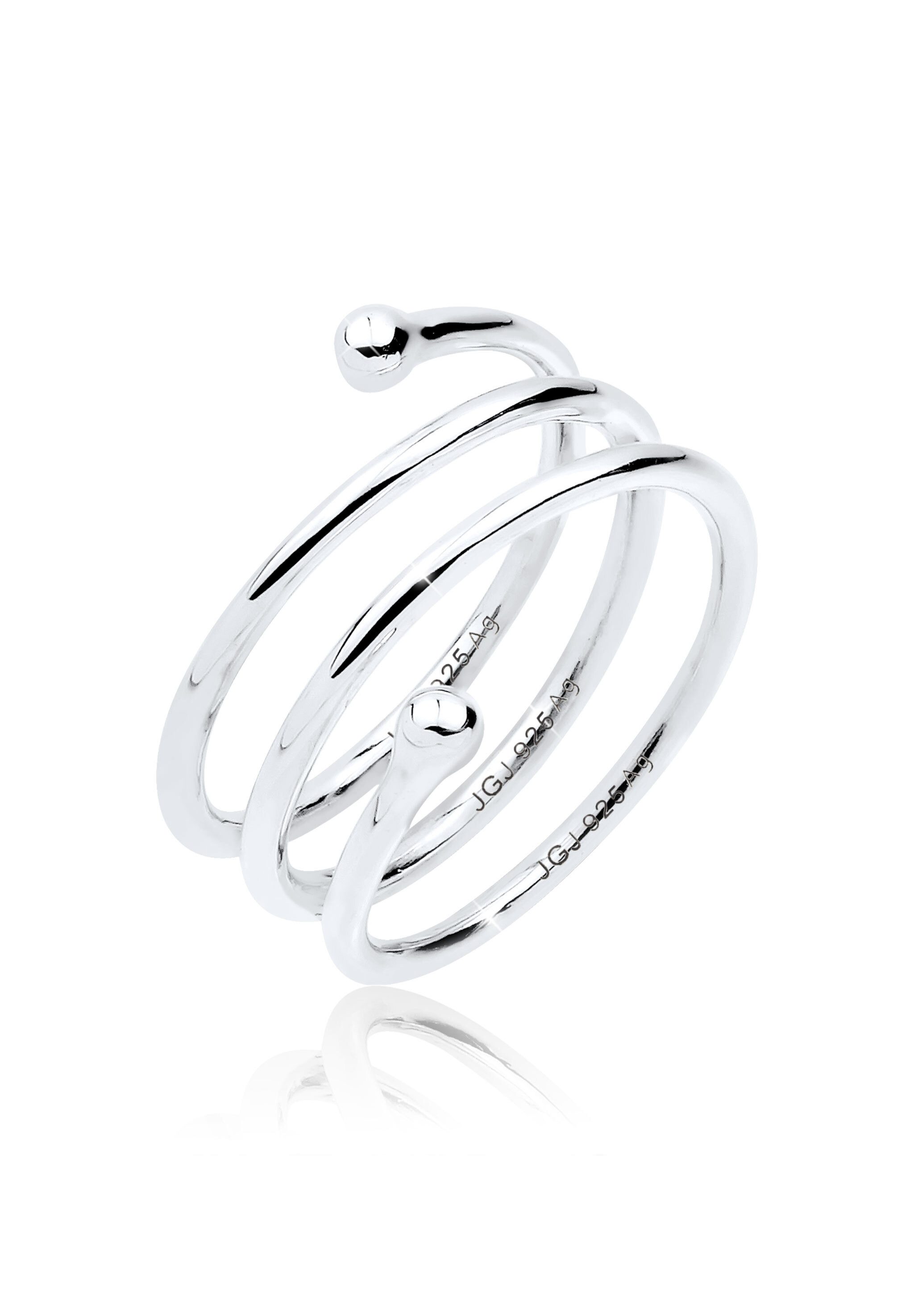 Elli Fingerring Spirale Wickelring 925 Silber, Spirale günstig online kaufen