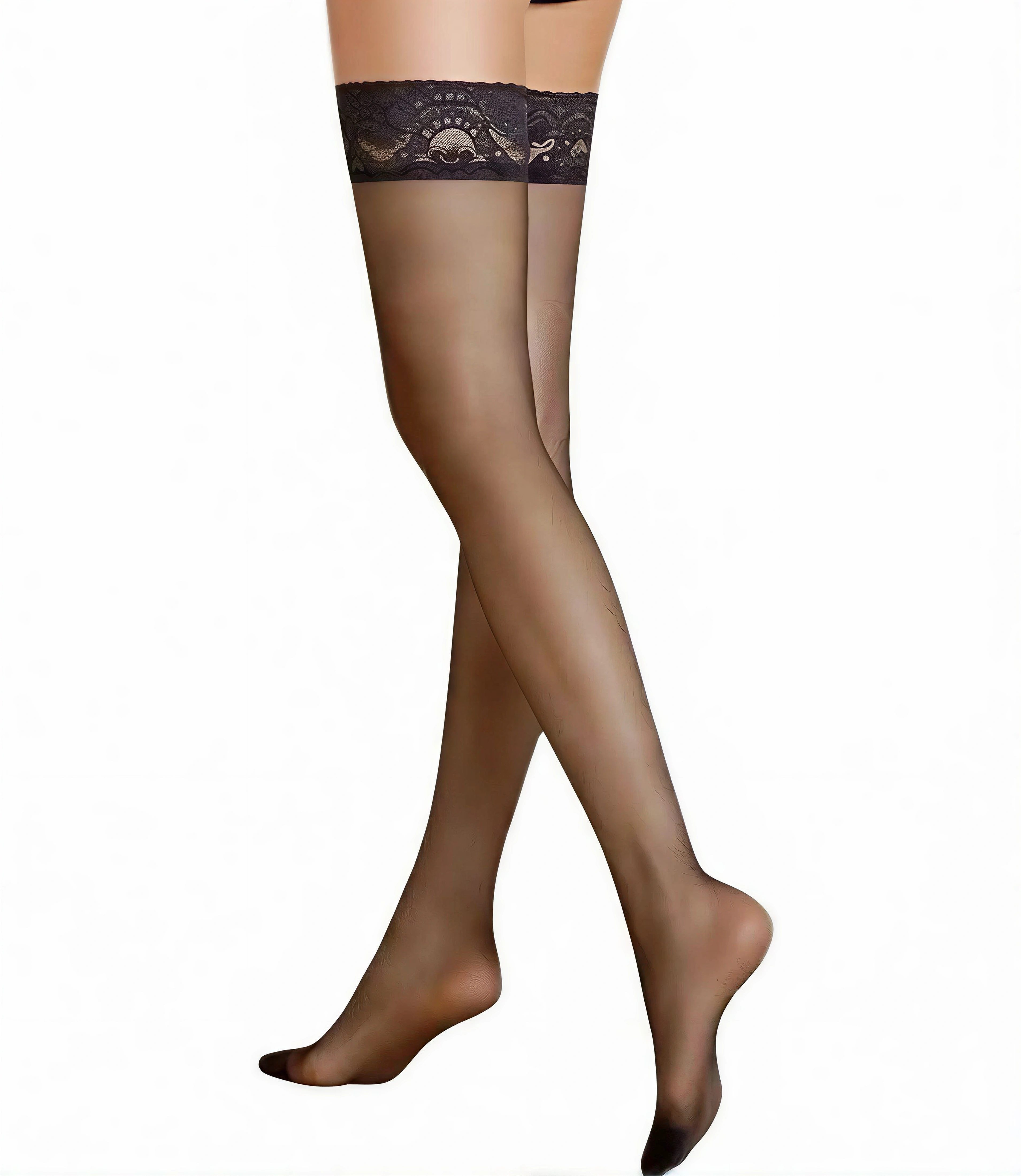 KUNERT Halterlose Strümpfe MYSTIQUE 20 DEN (Packung, 1-Paar, 1 Paar) eleganter Alltagshelfer