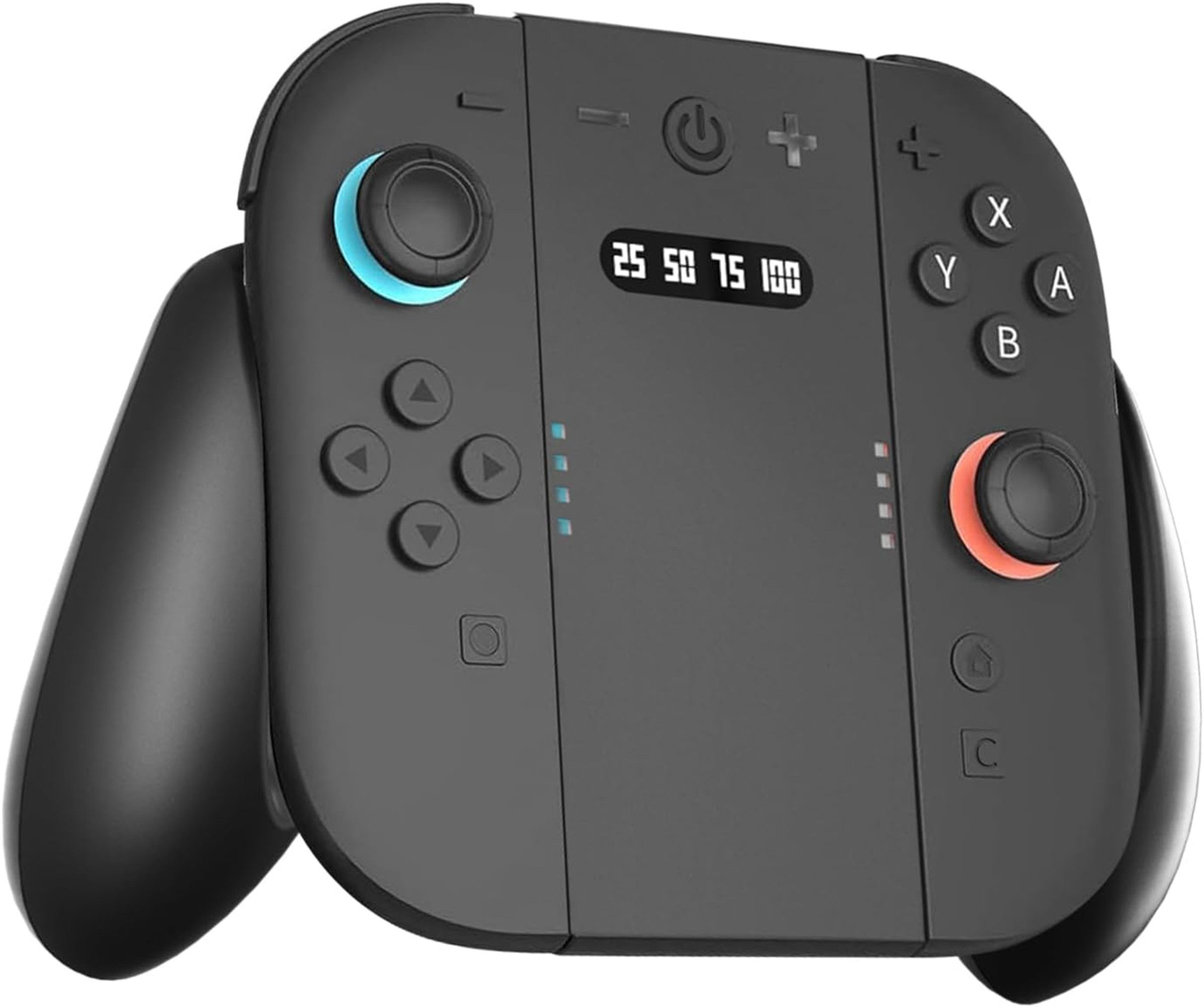 ibettertec Nintendo Switch 2 Controller Ladegriff, Joy Con 2 Aufladehalterung Drohnen-Controller (Set, 1 St., Aufladen während des Spielens, 2 Joy‑Con gleichzeitig ladbar)