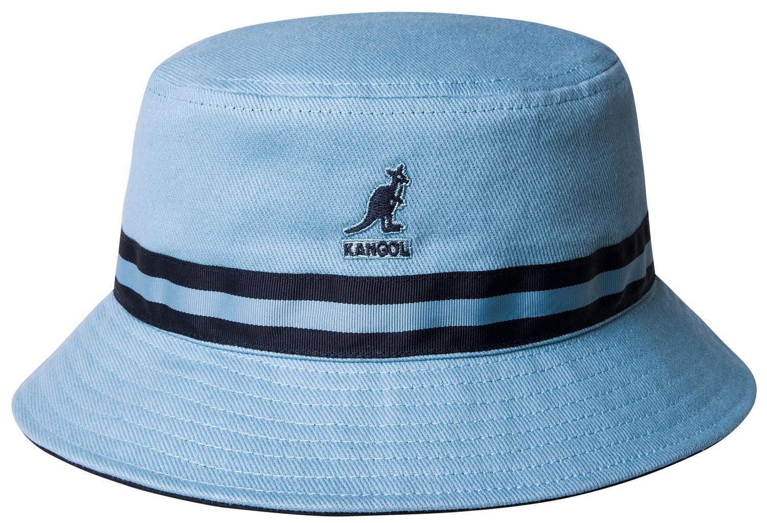 Kangol Fischerhut LB453-hellblau Hat Bucket Flapper Stripe Lahinch