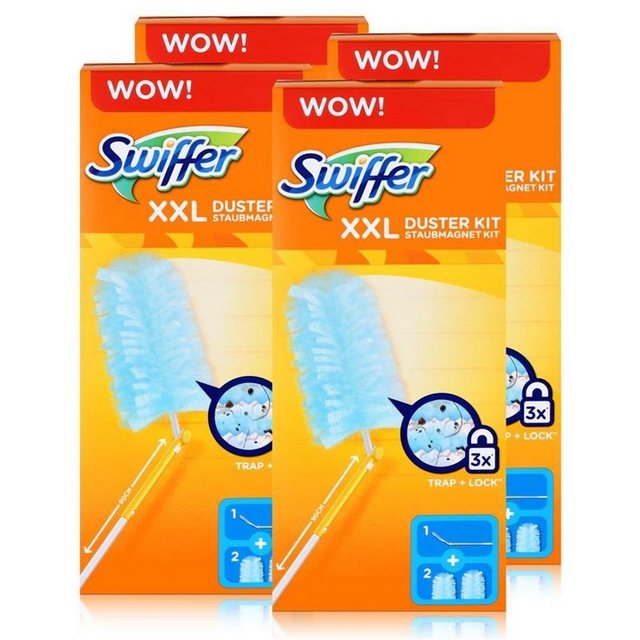 Swiffer 4x Swiffer XXL Duster Staubmagnet Starterkit Reinigungstücher
