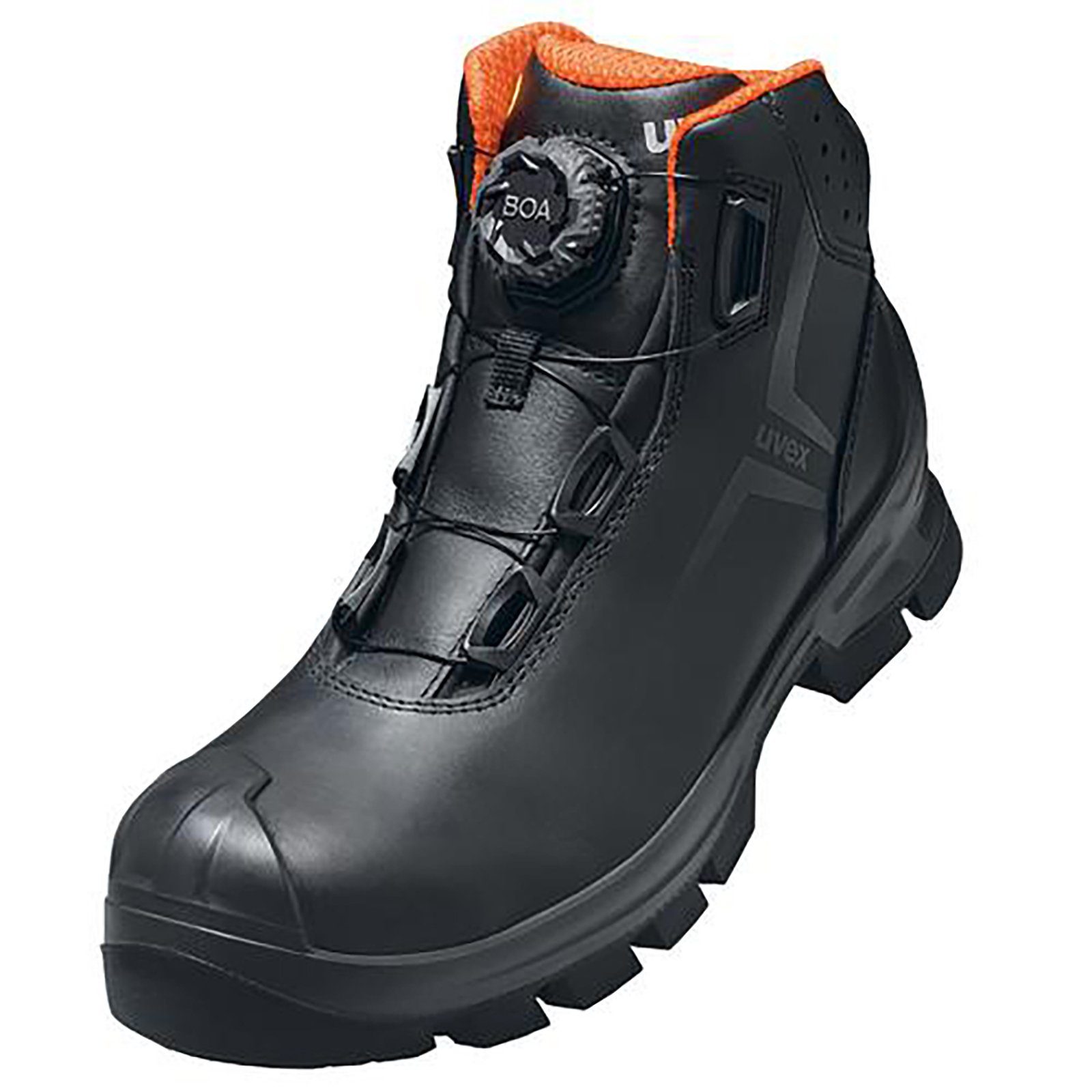 Uvex 2 MACSOLE® Stiefel S3 schwarz, orange Weite 12 Защитные сапоги