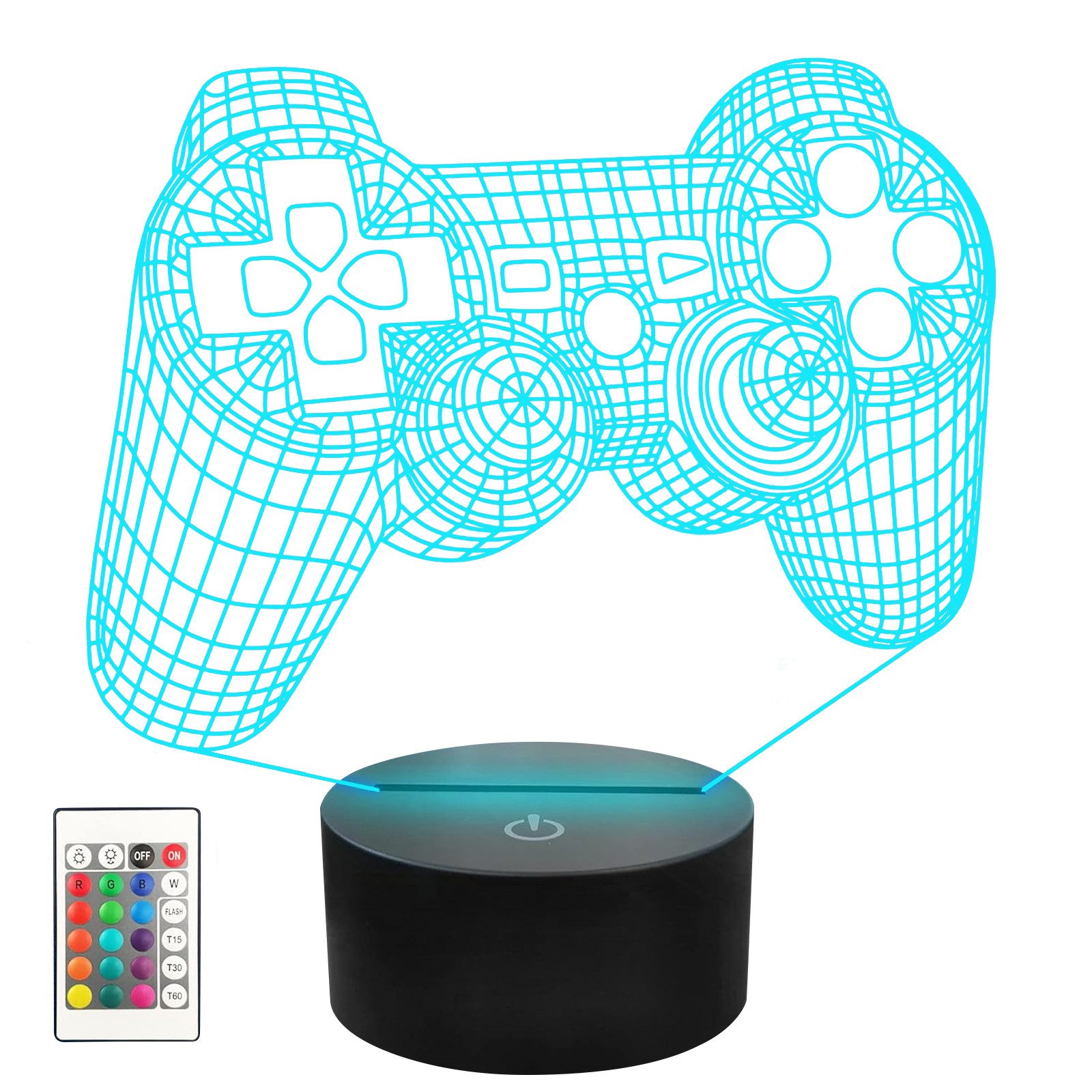 MODFU Nachtlicht 3D Illusionslampe Nachttischlampen Gamepad günstig online kaufen