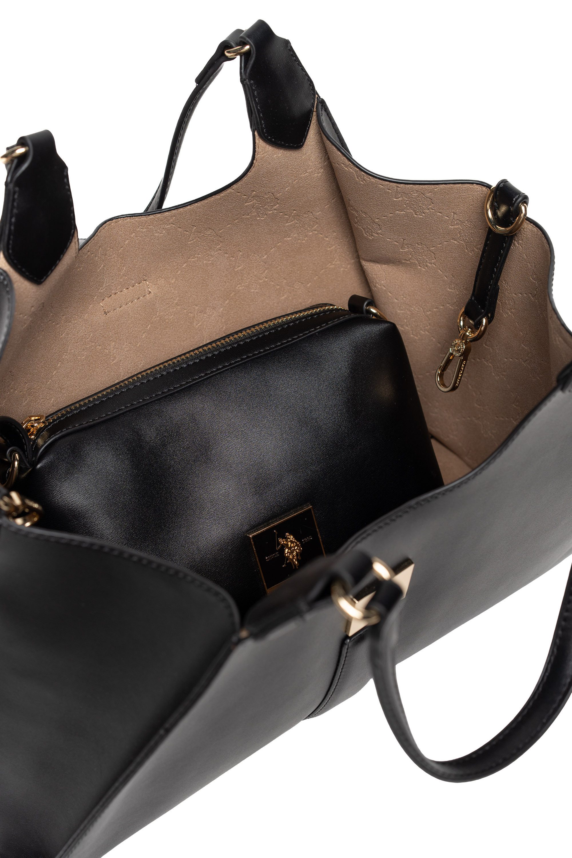 U.S. Polo Assn. Tragetasche MARGARET DOUBLE HANDLE BAG Damen, Tragetasche Damen, Shopper, Einkaufstasche, Fashion, Lifestyle, Sale
