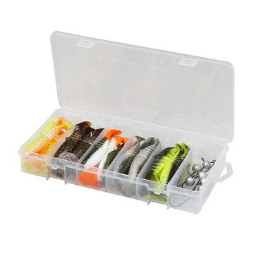 Savage Gear Kunstköder Cannibal Shad Kit 5,5-12,5cm 36 Teile + Box Gummifische Jigköpfe, (Spar-Set), Cannibal Shad Kit 10 & 12.5cm Mixed Colors 36 Stück