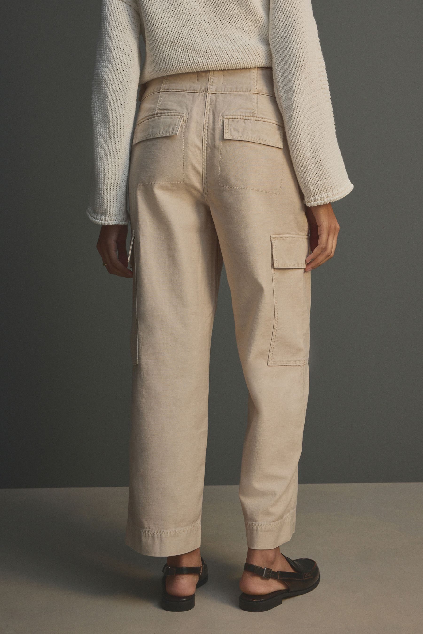 Next Stoffhose Cargohose mit Barrel-Bein aus Baumwolle, Kurzgröße (1-tlg) günstig online kaufen