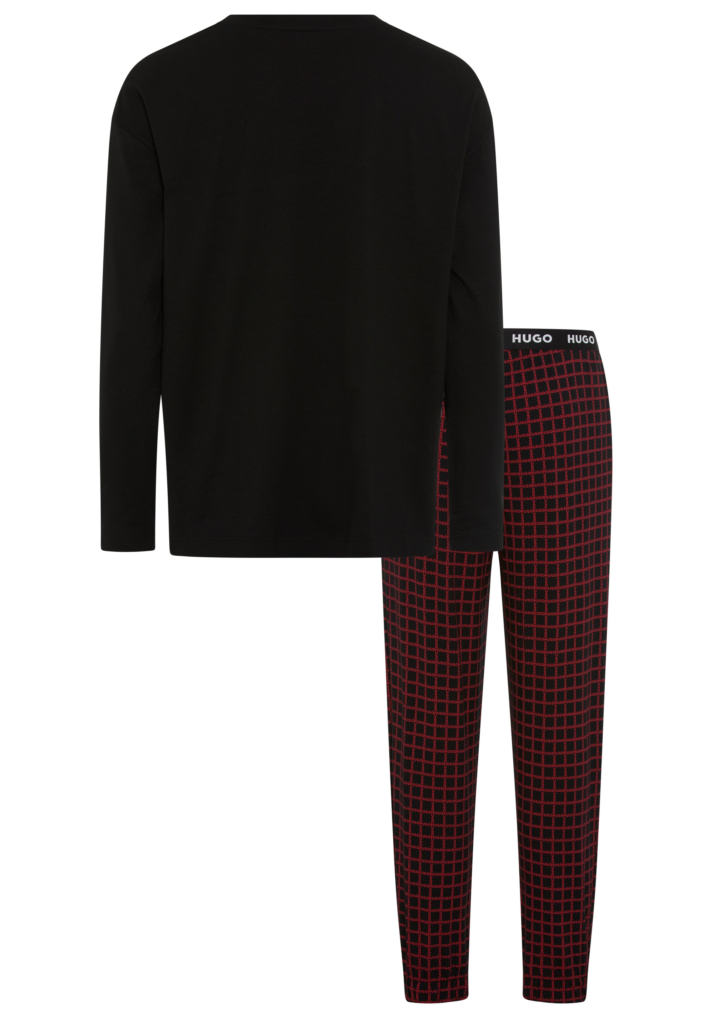 HUGO Pyjama (Set, 2 tlg) Rundhalsausschnitt, günstig online kaufen