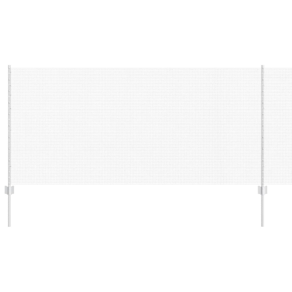 vidaXL Gartenzaun Geschweißter Drahtzaun mit Pfosten 50 x 1 m Verzinkter Stahl, (1-St)