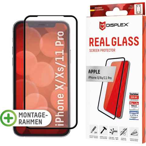 Displex DISPLEX Real Glass Panzerglas für Apple iPhone X/XS/11 Pro (5,8) für Apple iPhone 11 Pro, Displayschutzglas, 1 Stück