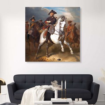 Posterlounge Forex-Bild Wilhelm Camphausen, Friedrich der Große zu Pferde, Malerei