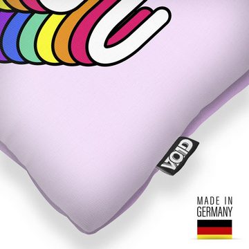 Kissenbezug, VOID (1 Stück), You Do You LGBTQ+ Pride Schriftzug bleib du sei wie du bist Gay pride