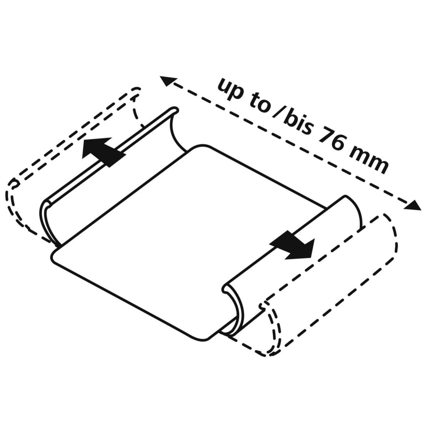 Hama Handyhülle Universal Booklet 4" bis 5,4" Klapp-Tasche Black, Schutz-Hülle Case Bag Book-Cover Etui Kartenfach Magnet-Verschluss – Bild 5 von 5