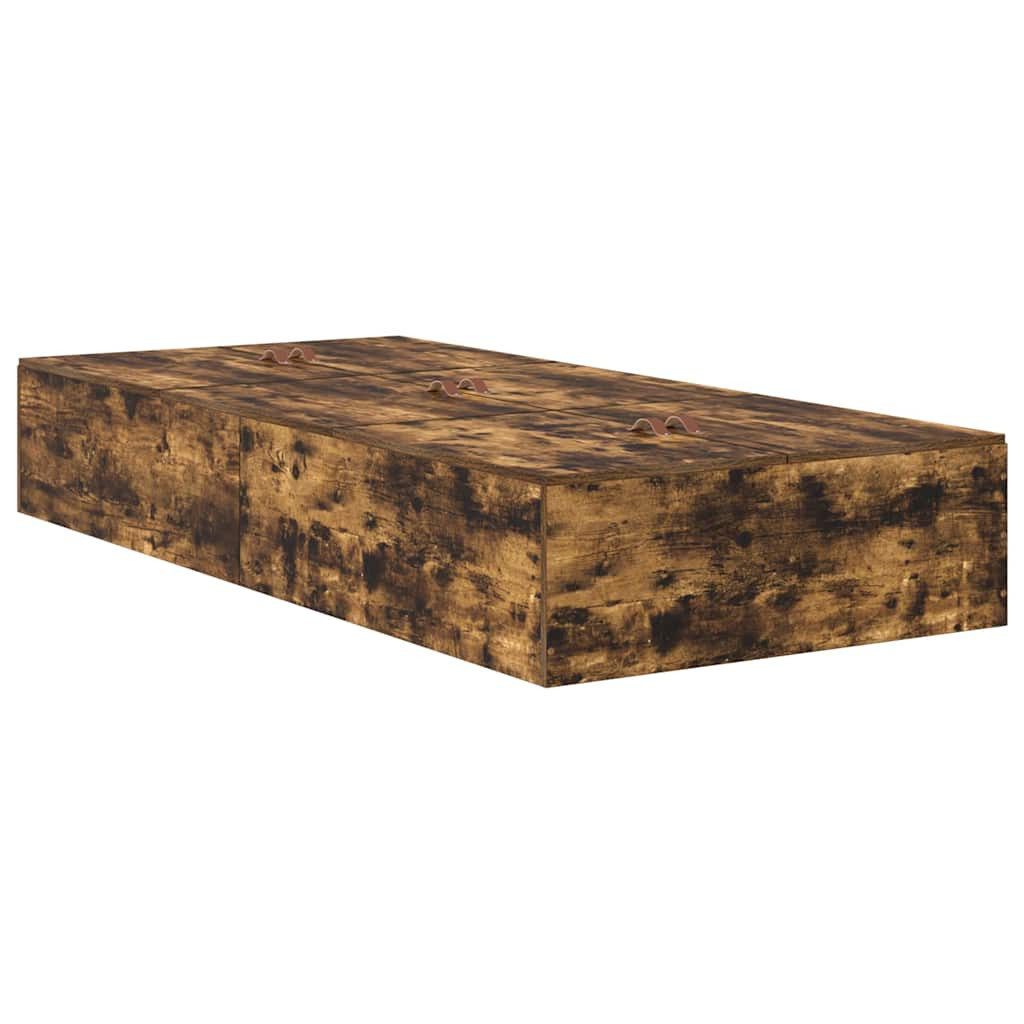 vidaXL Bett Bettgestell Räuchereiche 190 x günstig online kaufen