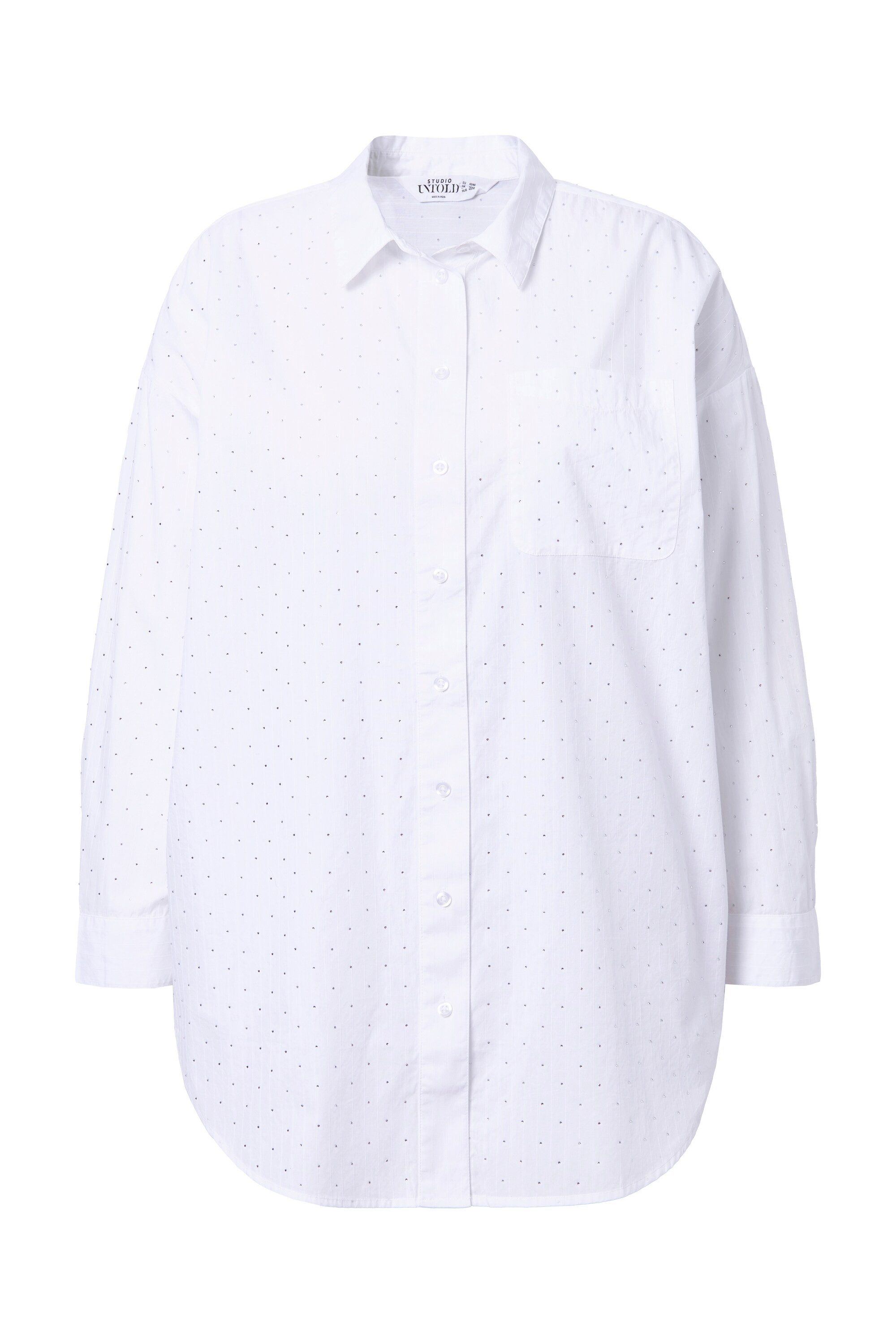 Studio Untold Hemdbluse Hemd Oversize Shape Glitzersteinchen günstig online kaufen