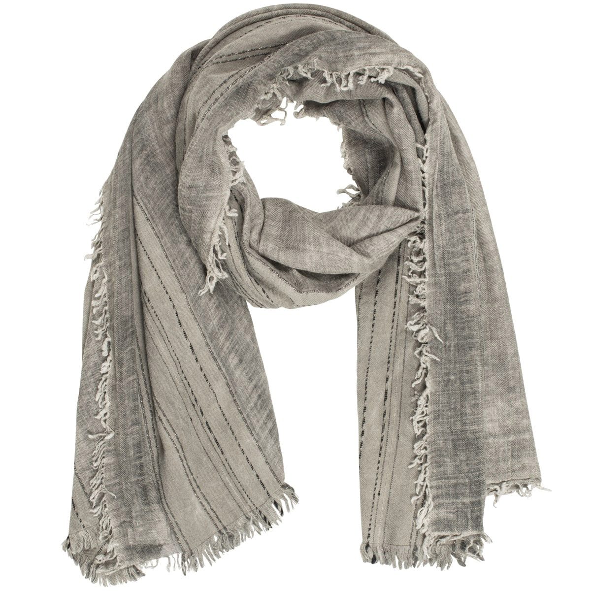 ZADIG & VOLTAIRE Halstuch ZADIG&VOLTAIRE Tuch TANAEL BEADS - Grau