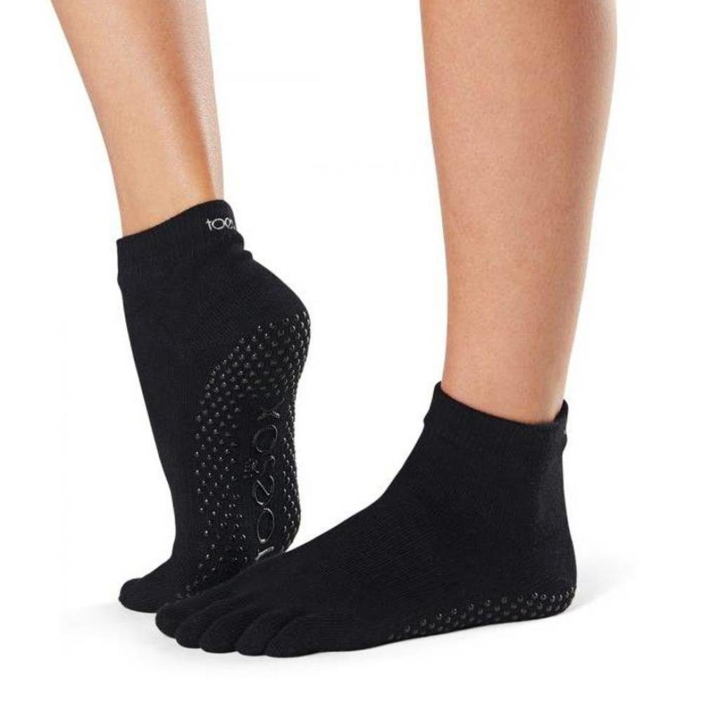 ToeSox Sportsocken Full-Toe Ankle Black Gr. M