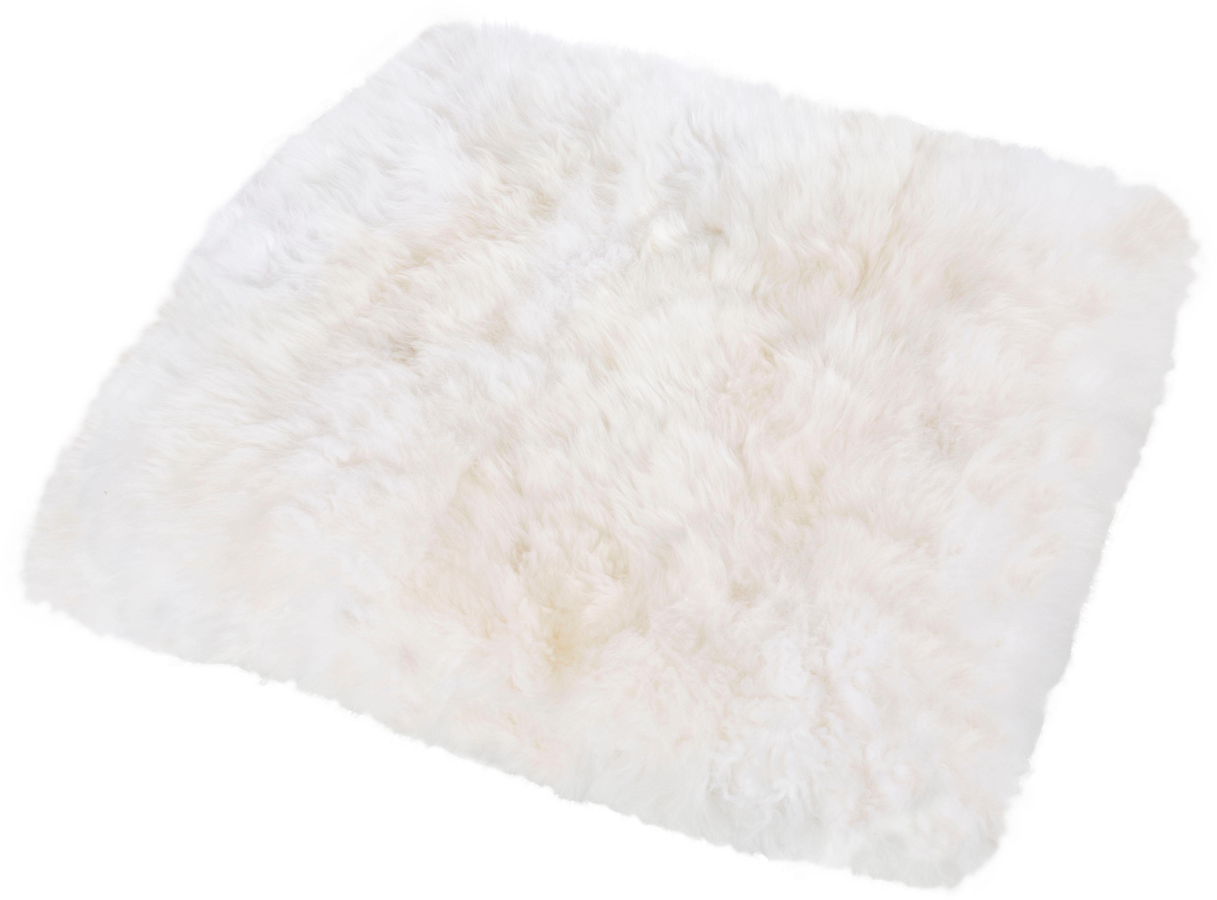 LUXOR living Stuhlkissen Sitzauflage Lammfell, Sitzauflage, eckig, 34x34 cm, echtes Lammfell, auch als 4er Set