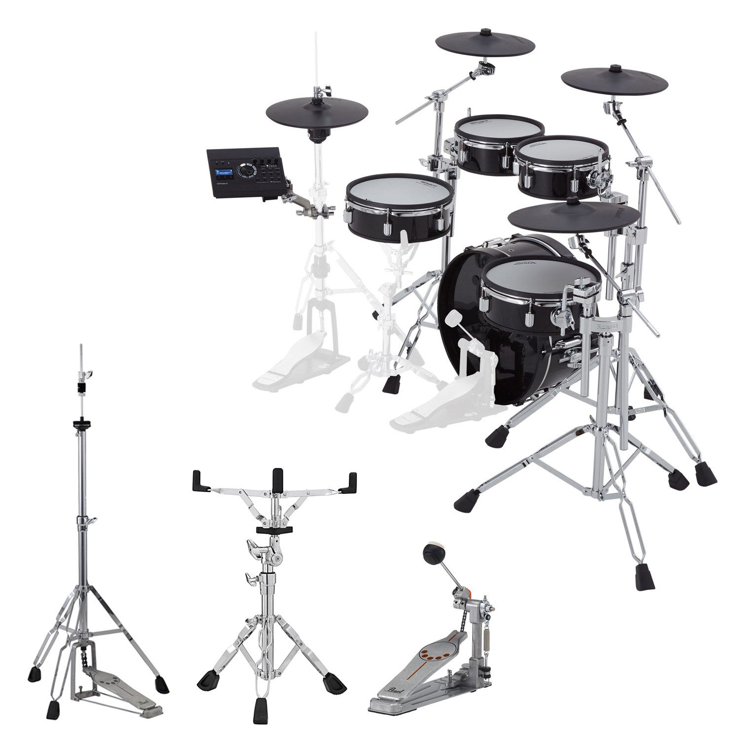 E-Drum Roland E-Drum VAD307 Acoustic Design Kit mit Hardware