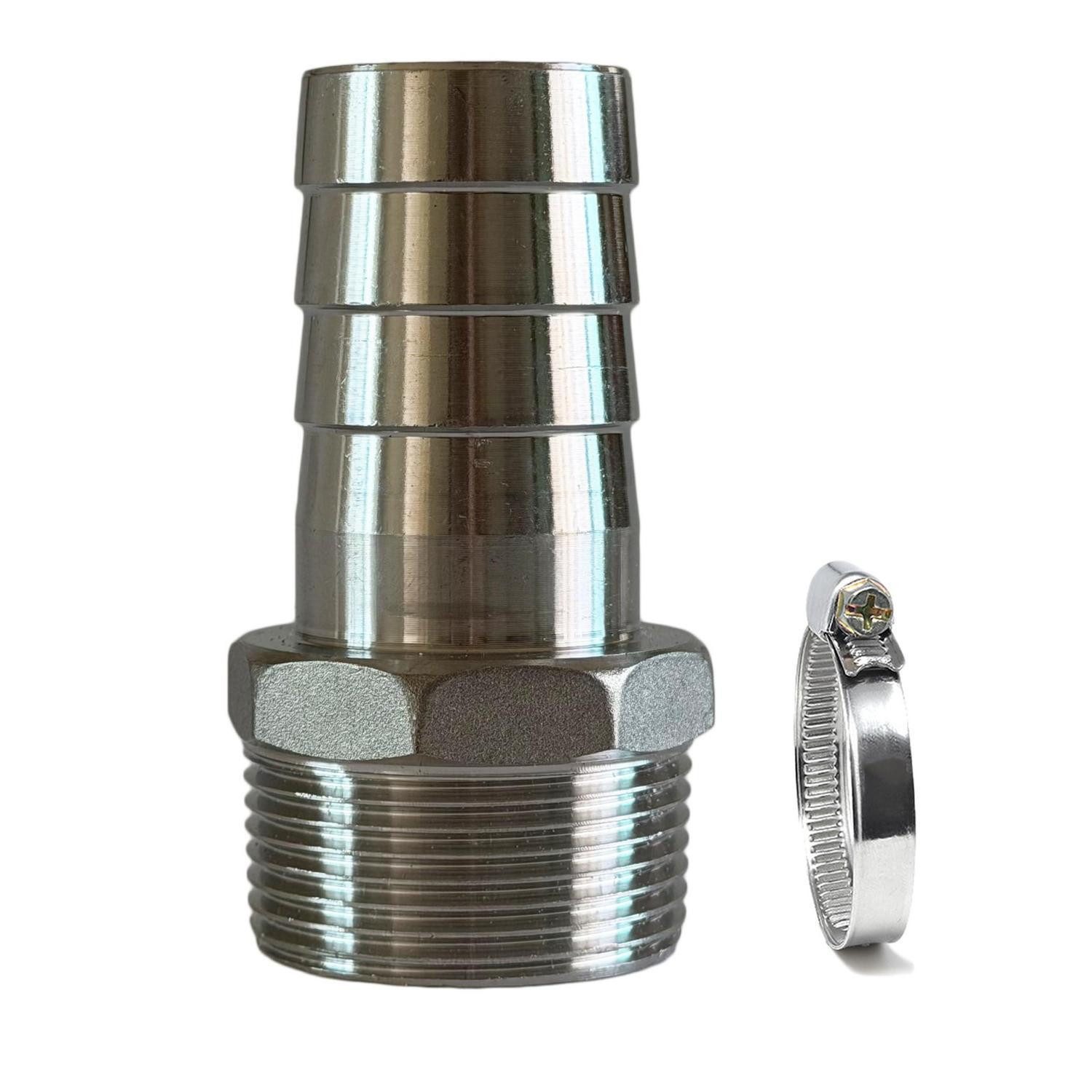 LuxusKollektion Pumpenschlauch Schlauchtülle Edelstahl 1 1/4" AG x 38mm Tülle, (1 St)