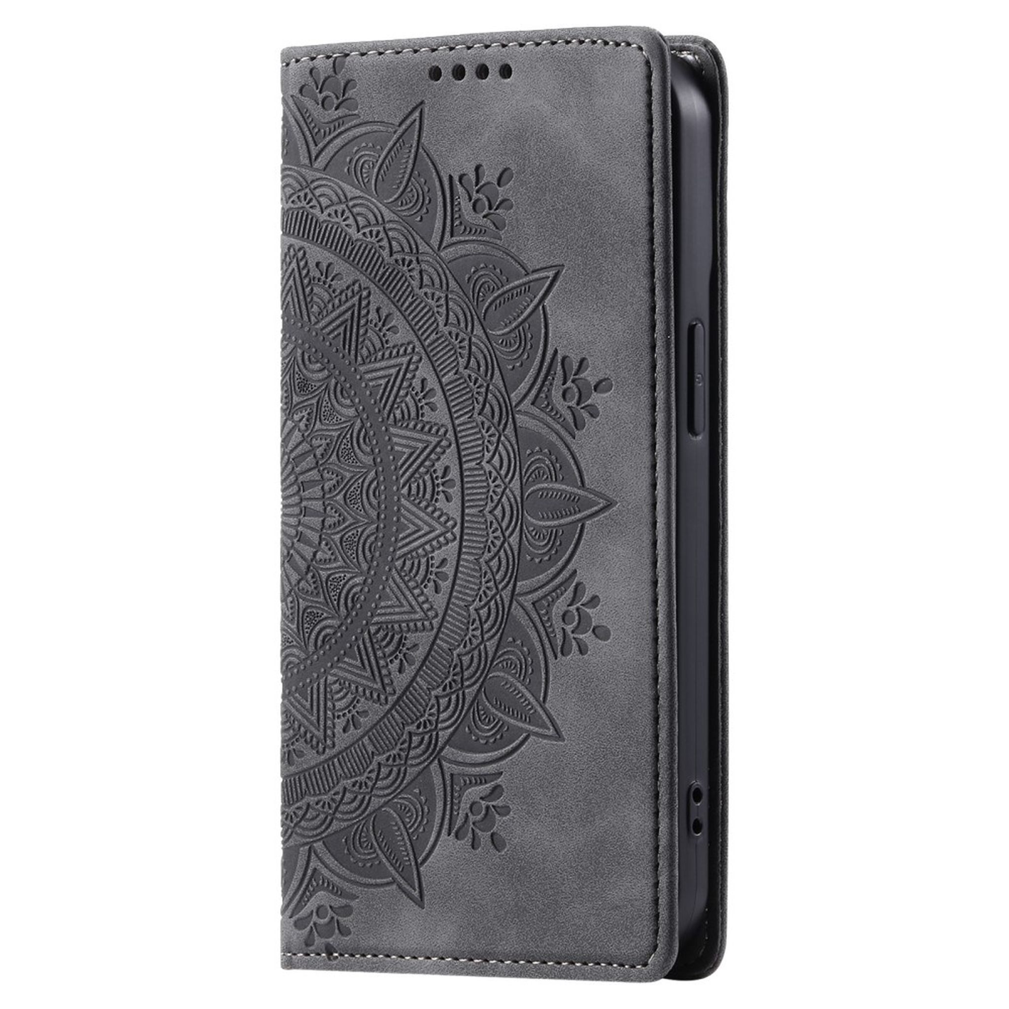 CoverKingz Handyhülle Hülle für Samsung Galaxy A25 5G Handyhülle Flip Case Cover Tasche 16,4 cm (6,5 Zoll), Klapphülle Schutzhülle mit Kartenfach Schutztasche Motiv Mandala