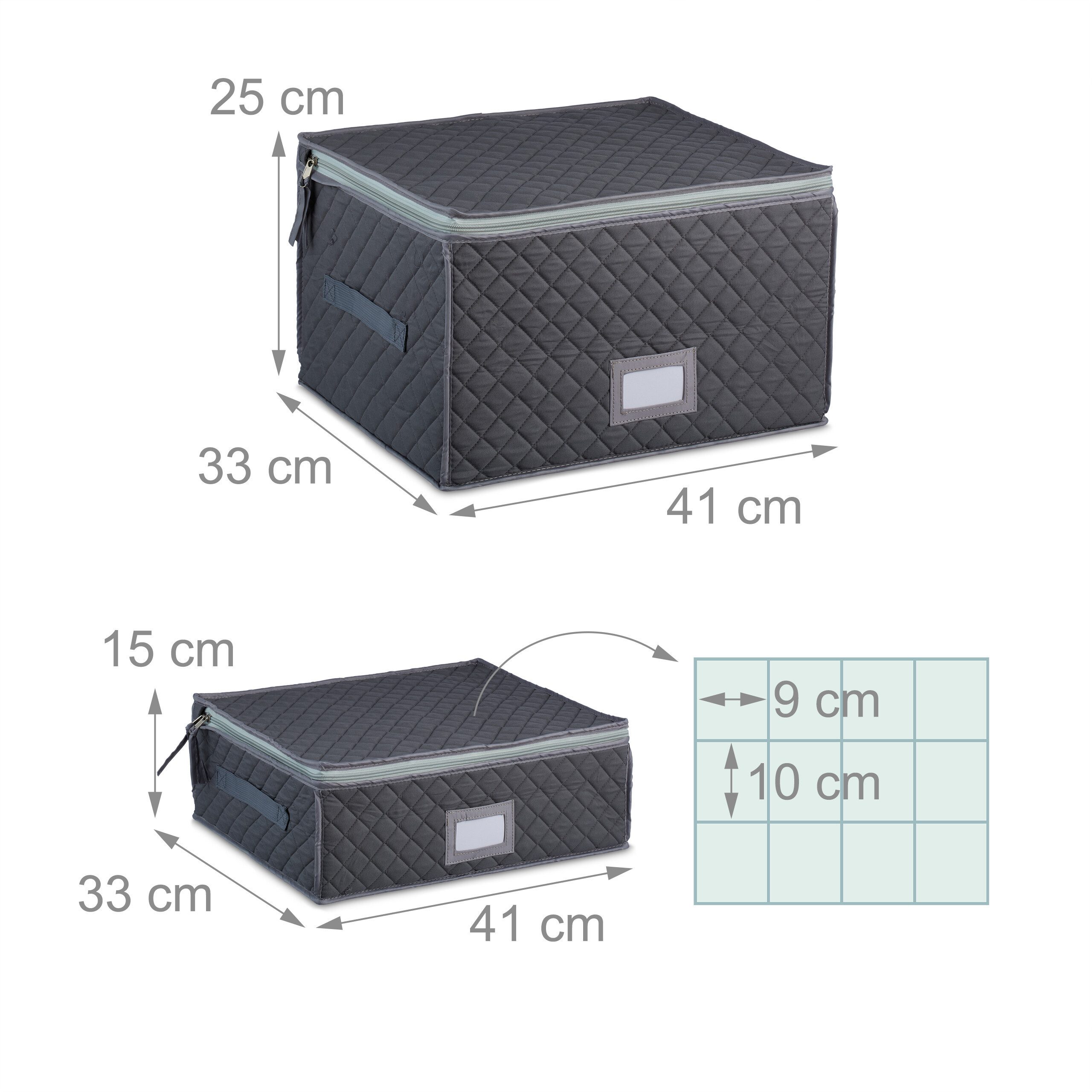 relaxdays Aufbewahrungsbox für Geschirr 6er Set (6 St., 6er Set) – Bild 4 von 5