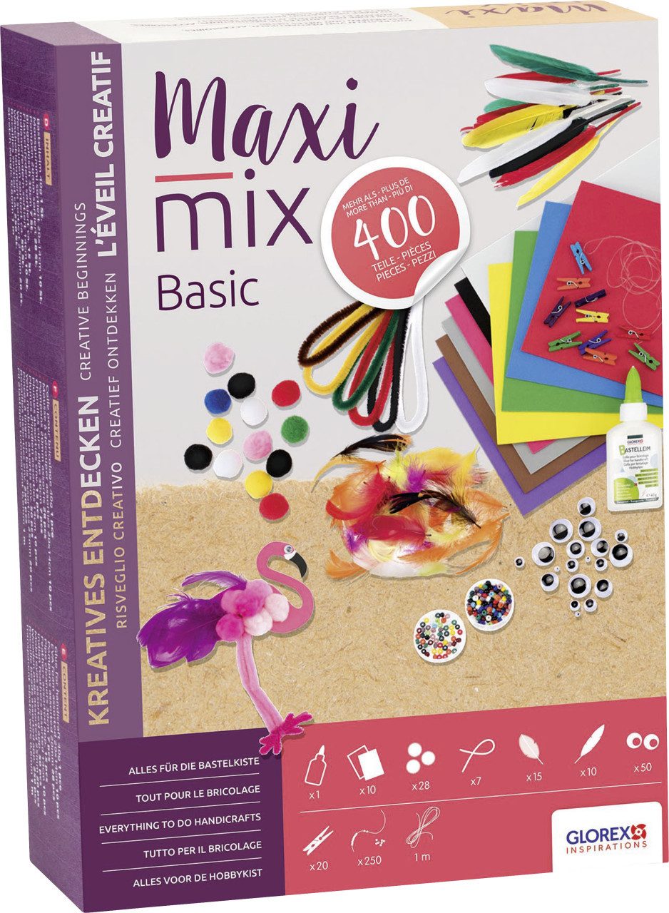 Glorex Bastelfilz Glorex Bastelpackung Creativ Maxi Mix Basic