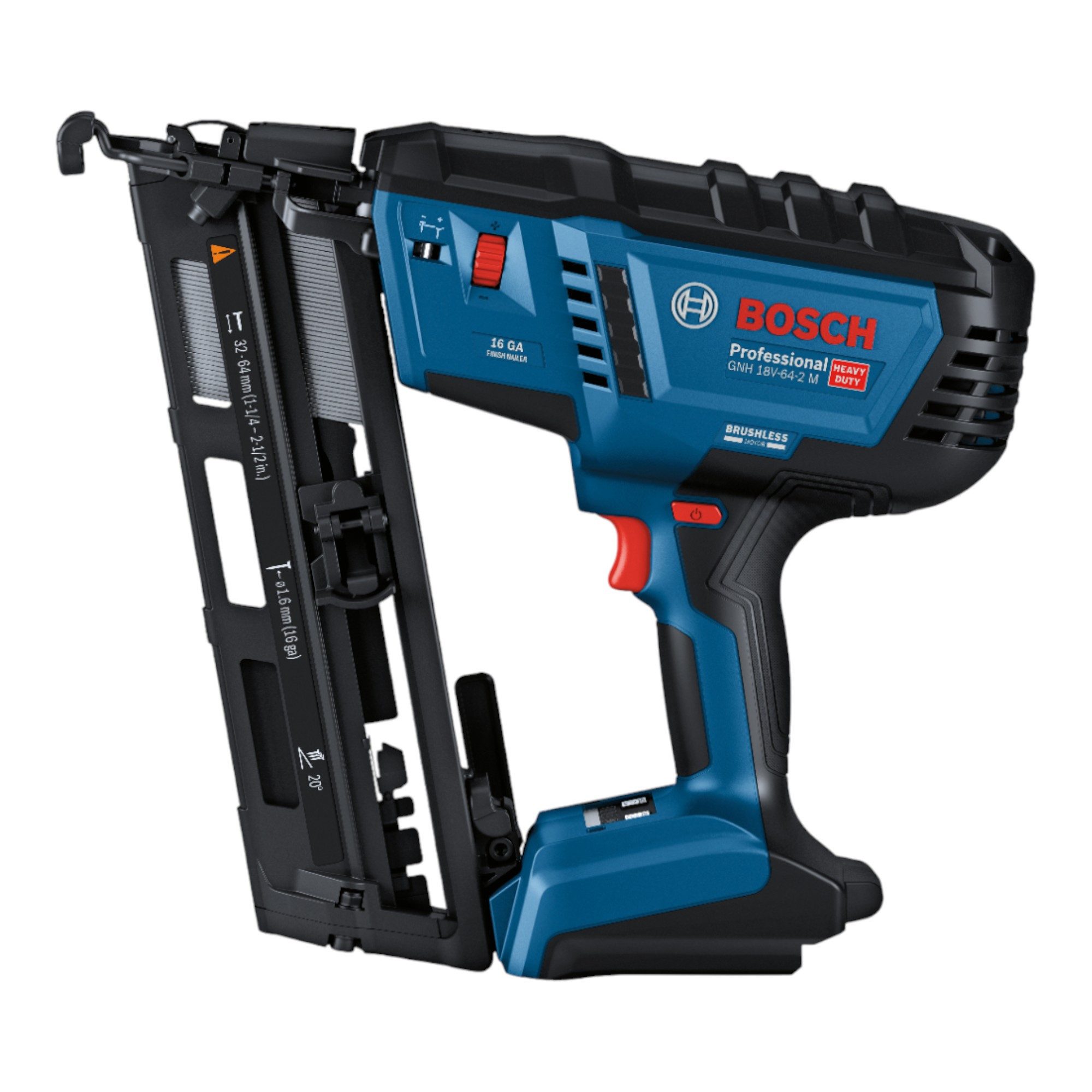 Bosch Professional Nagler GNH 18V-64-2 M Professional 18 V 1,6 x 32 - 64 mm (0601482000) Solo