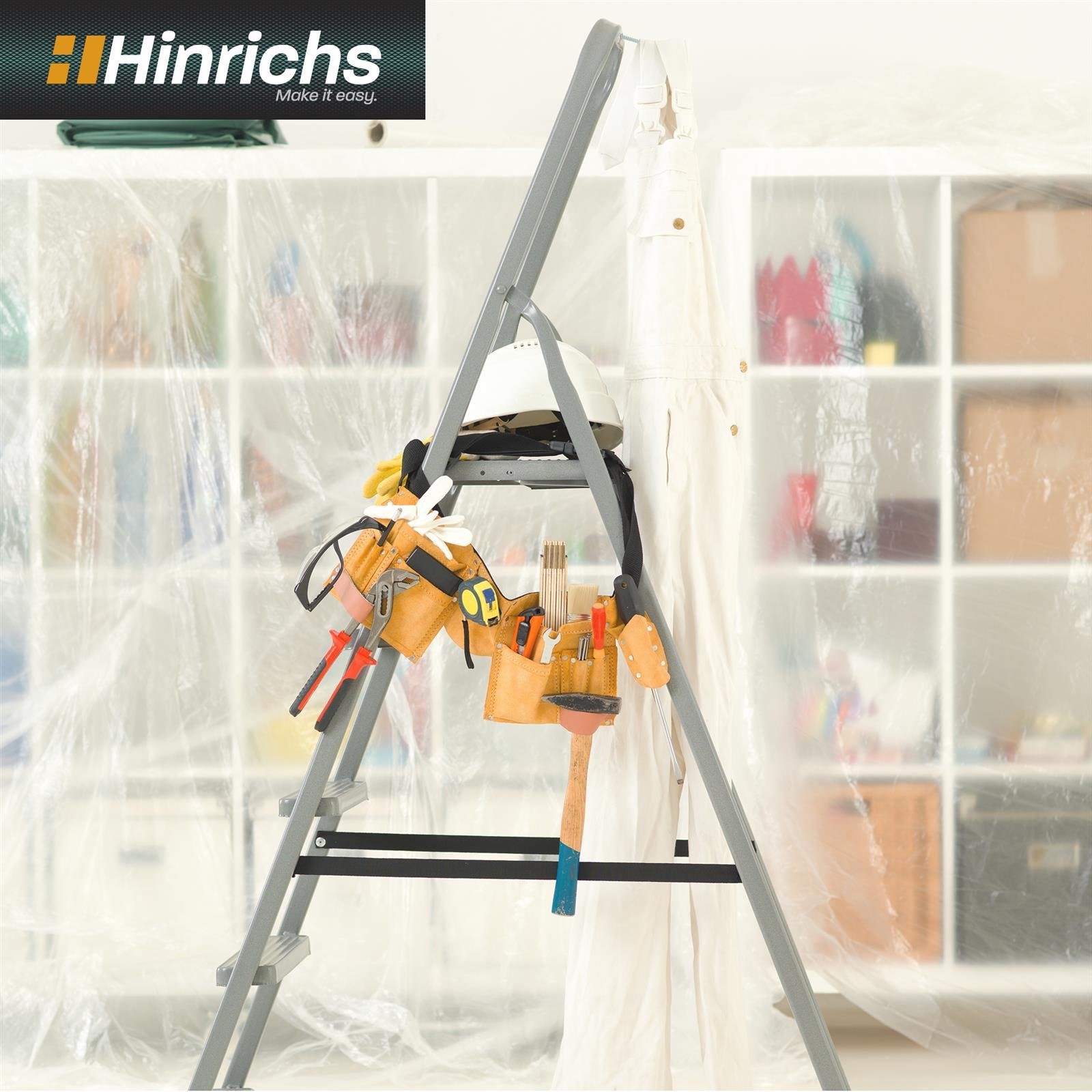 Hinrichs Schutzfolie 8er Set Abdeckplanen je 4 x 5 m Leichtplane Extra Stark aus PE á 20 m²