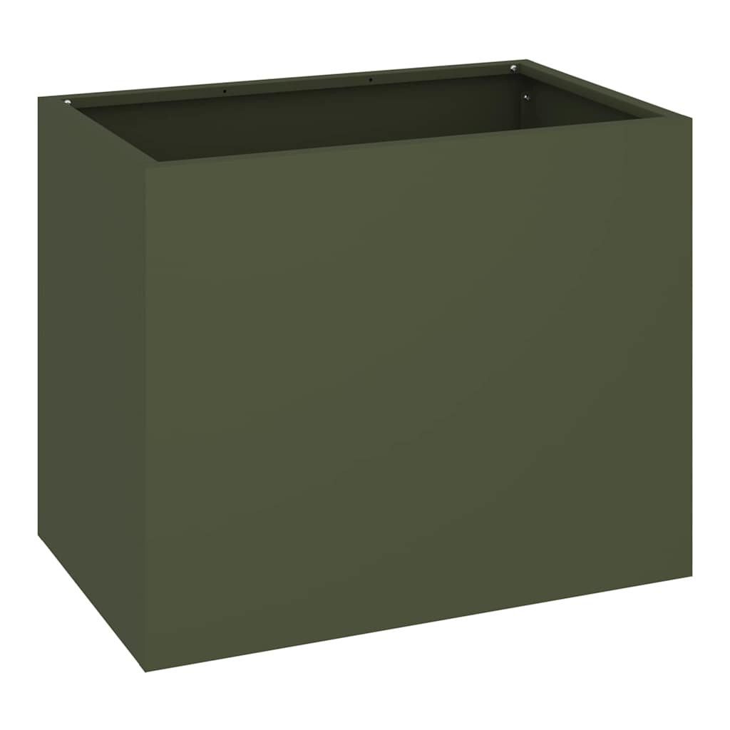 vidaXL Blumentopf Gartenblumentopf Olivgrün 50 x günstig online kaufen