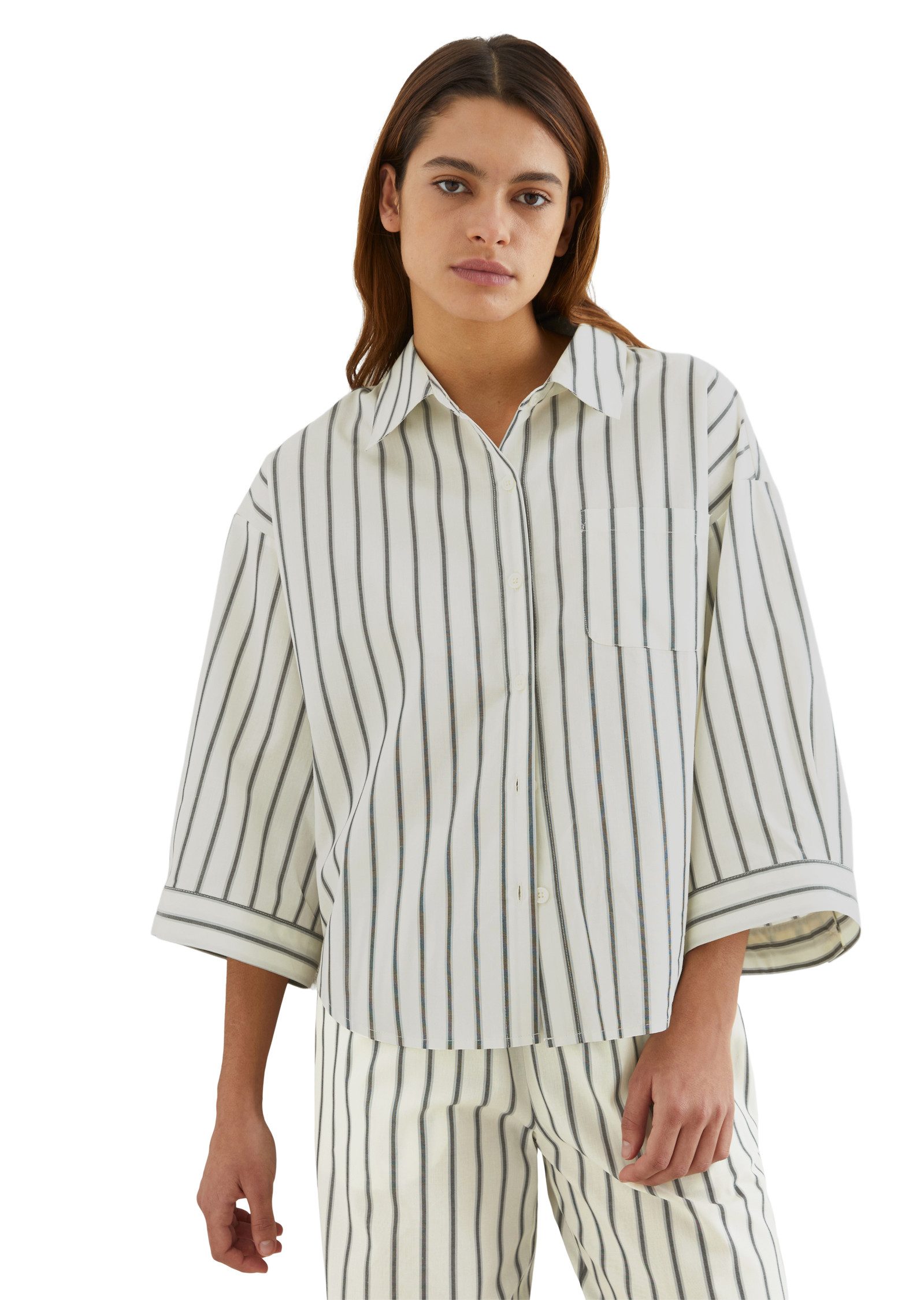 Marc O'Polo Hemdbluse Mix & Match günstig online kaufen