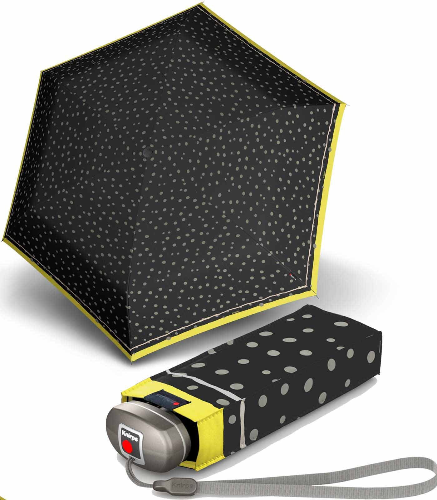 Knirps® Taschenregenschirm Mini-Schirm Travel klein leicht kompakt - flakes,  der zuverlässige Begleiter, der in jede Tasche passt
