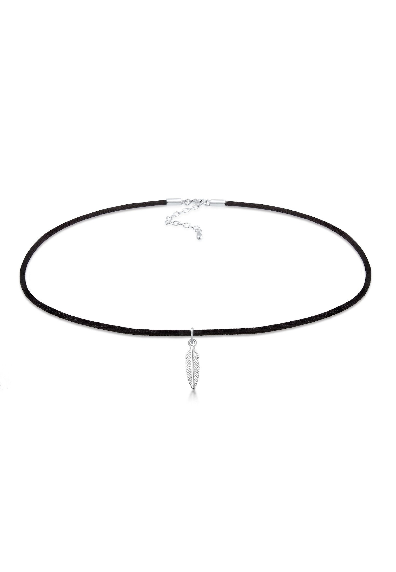 Elli Choker Halskette Choker Feder Anhänger günstig online kaufen